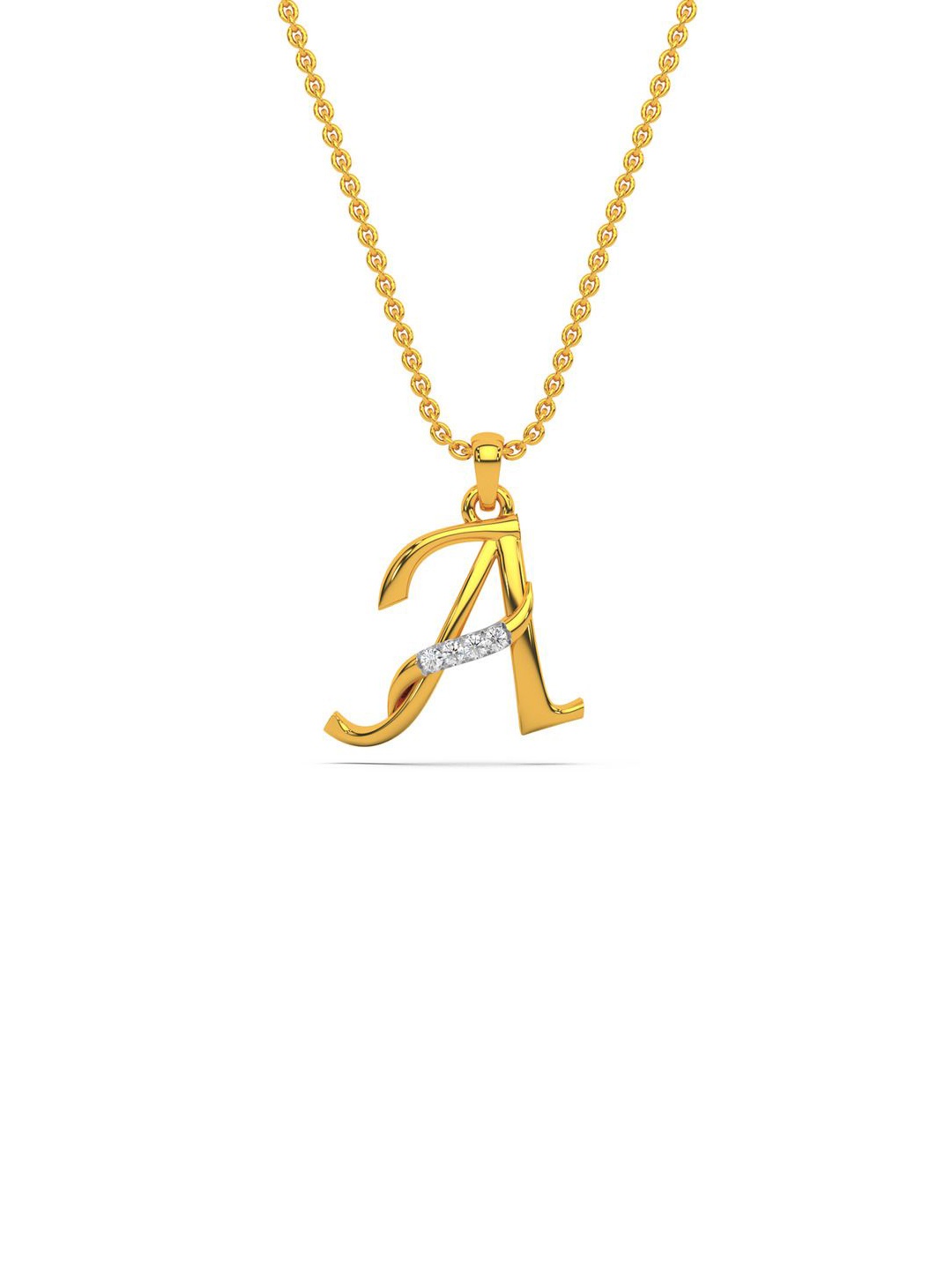 

KISNA DIAMOND AND GOLD JEWELLERY Women 18KT Diamond Pendant 0.01 carat