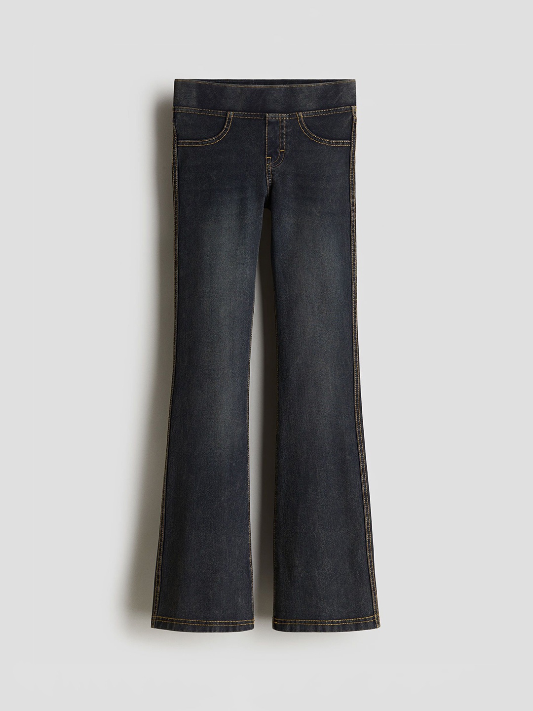 

H&M Girls Flared Jersey Trouser, Grey