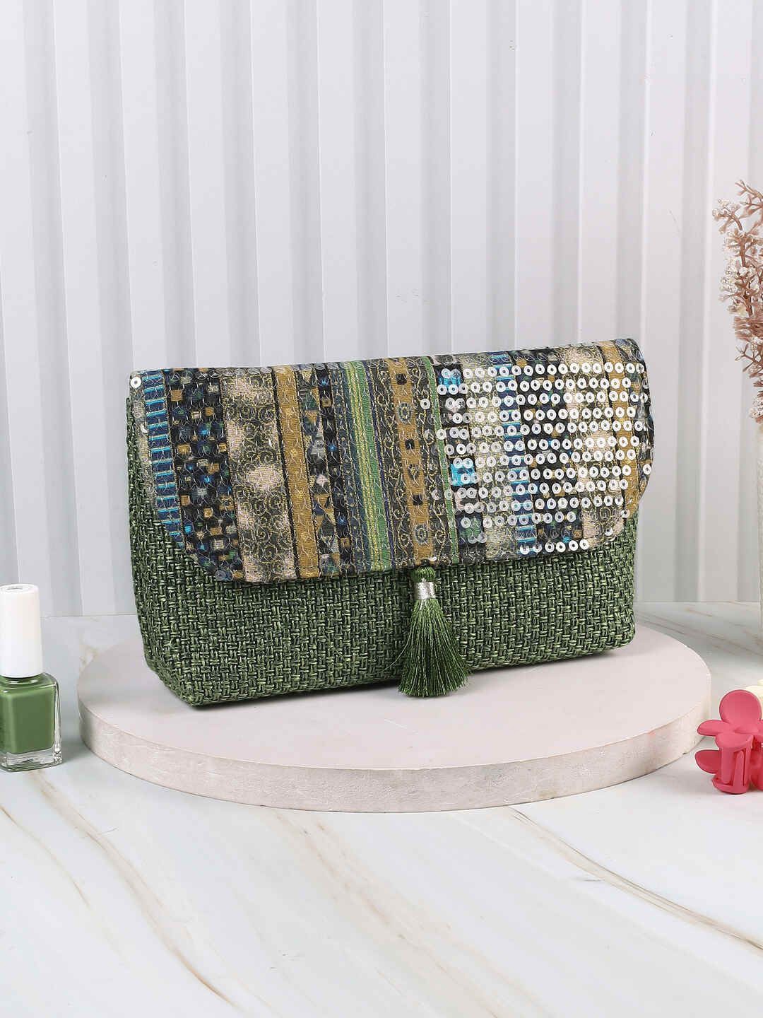 

WALKWAY by Metro Textured Purse Clutch, Green