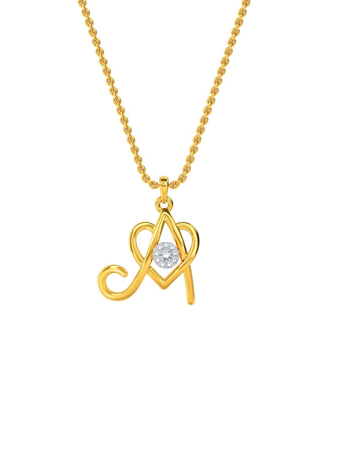 

KISNA DIAMOND AND GOLD JEWELLERY Women 18KT Pendant Diamond Weight: 0.033CT