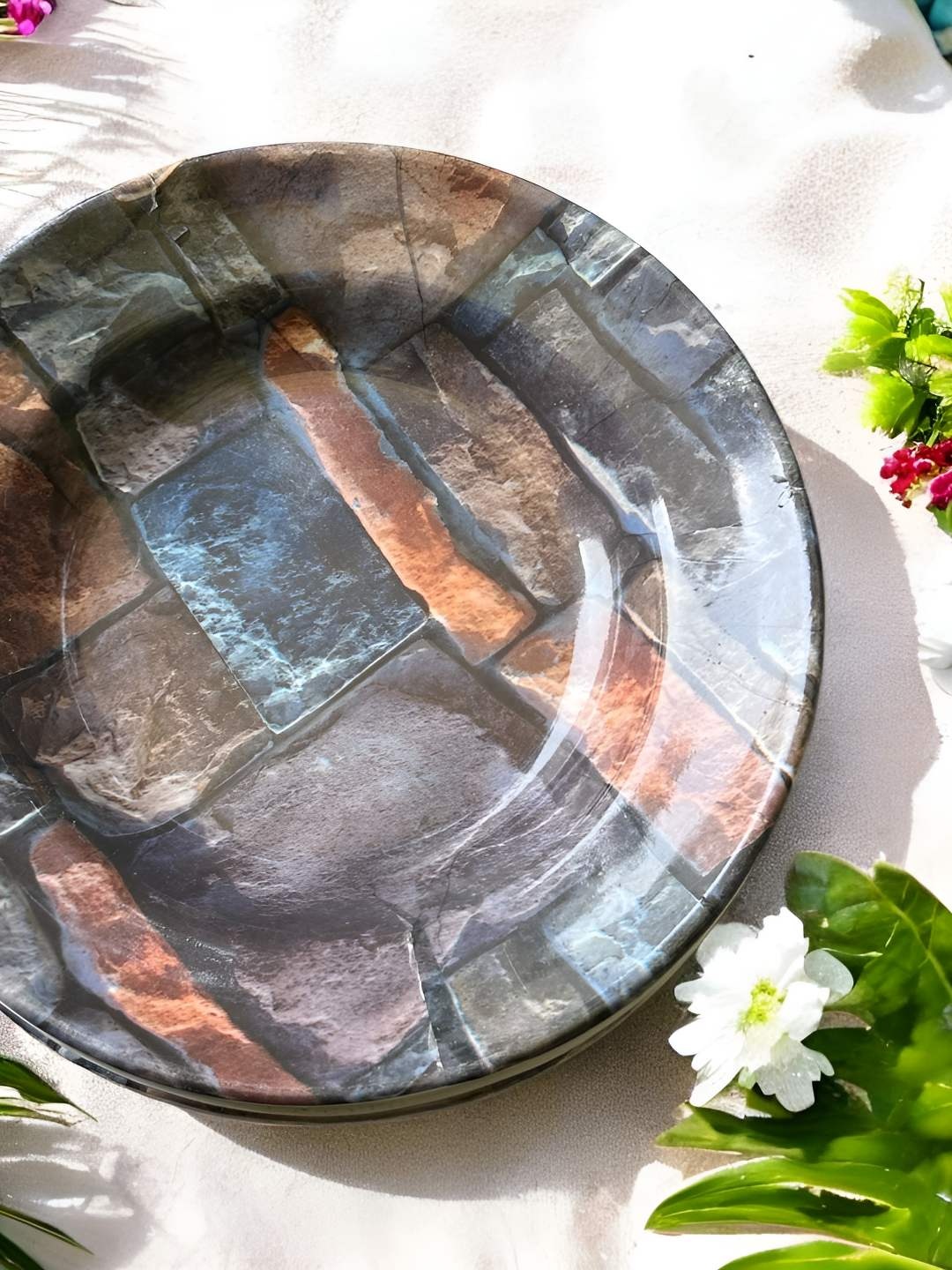 

Gallery99 Black & Brown 6 Pieces Floral Printed Melamine Plates
