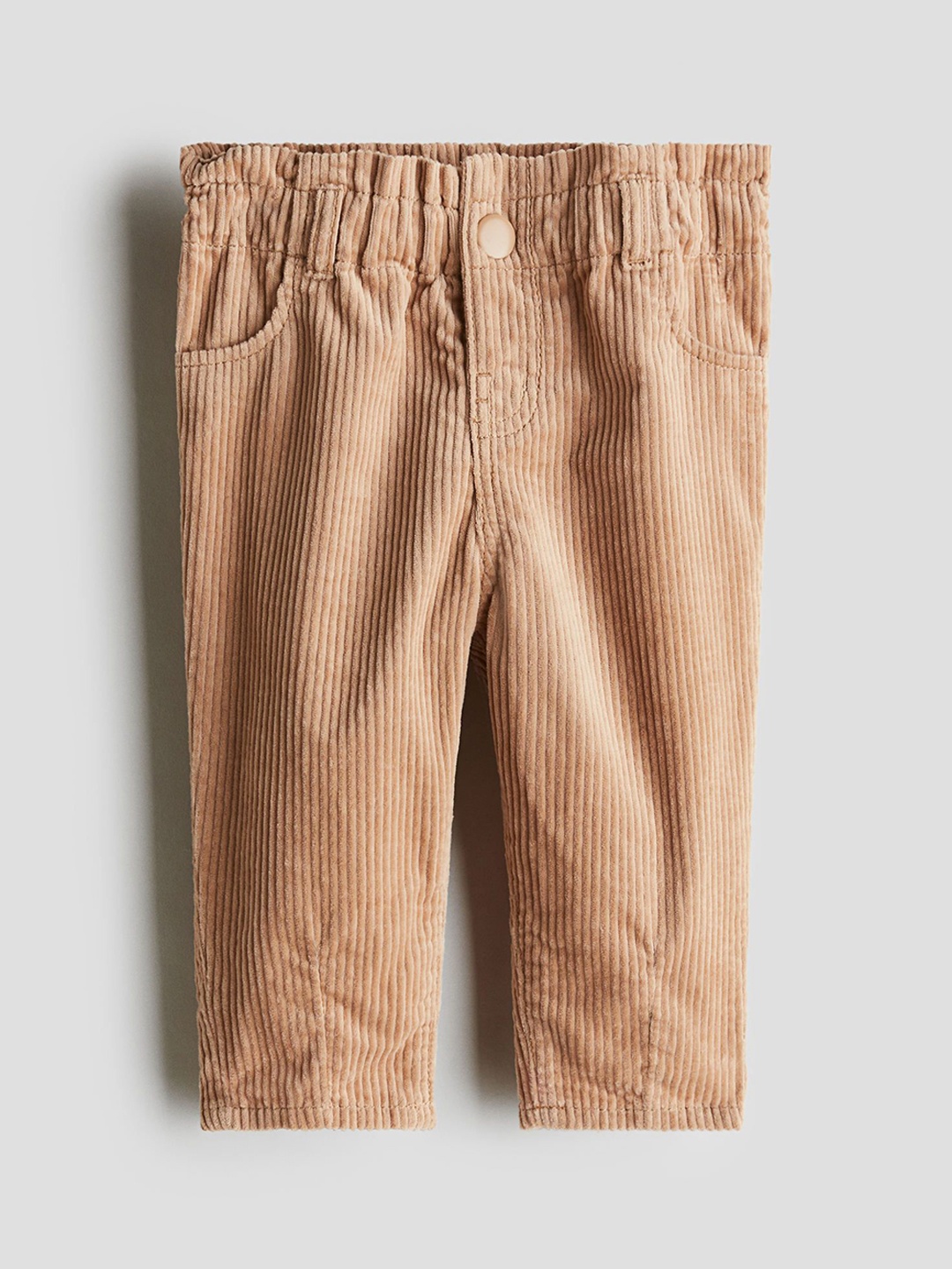 

H&M Girls Cotton Corduroy Trousers, Beige