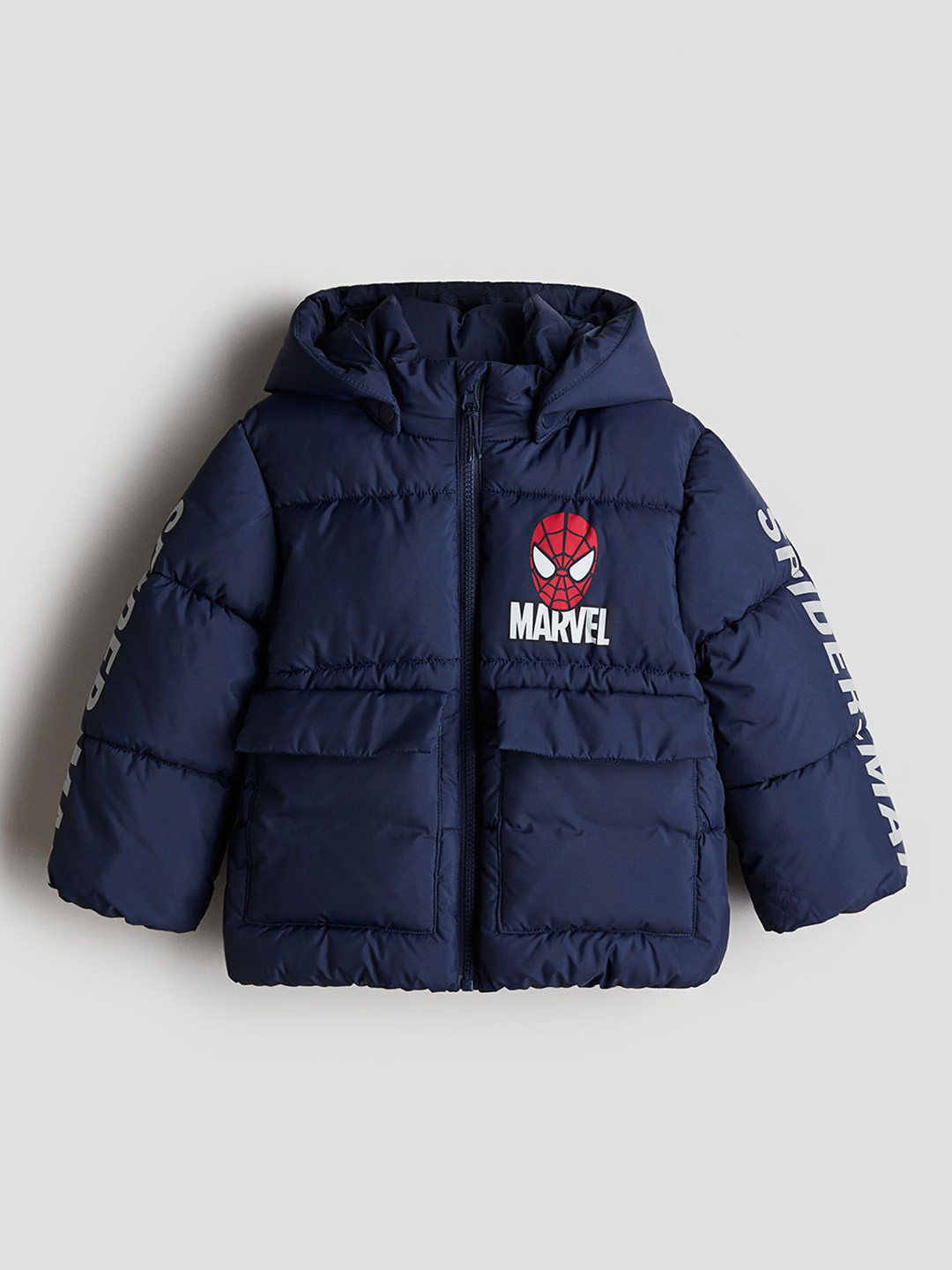 

H&M Boys Water Repellent Puffer Hoodie, Blue