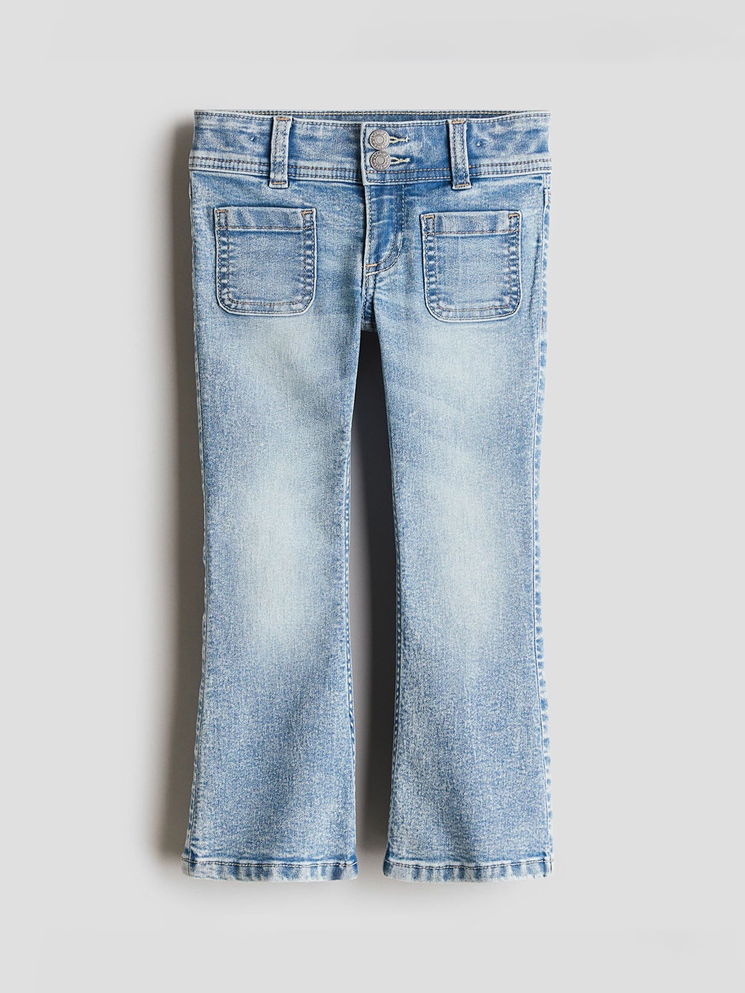 

H&M Girls Flared Leg Jeans, Blue