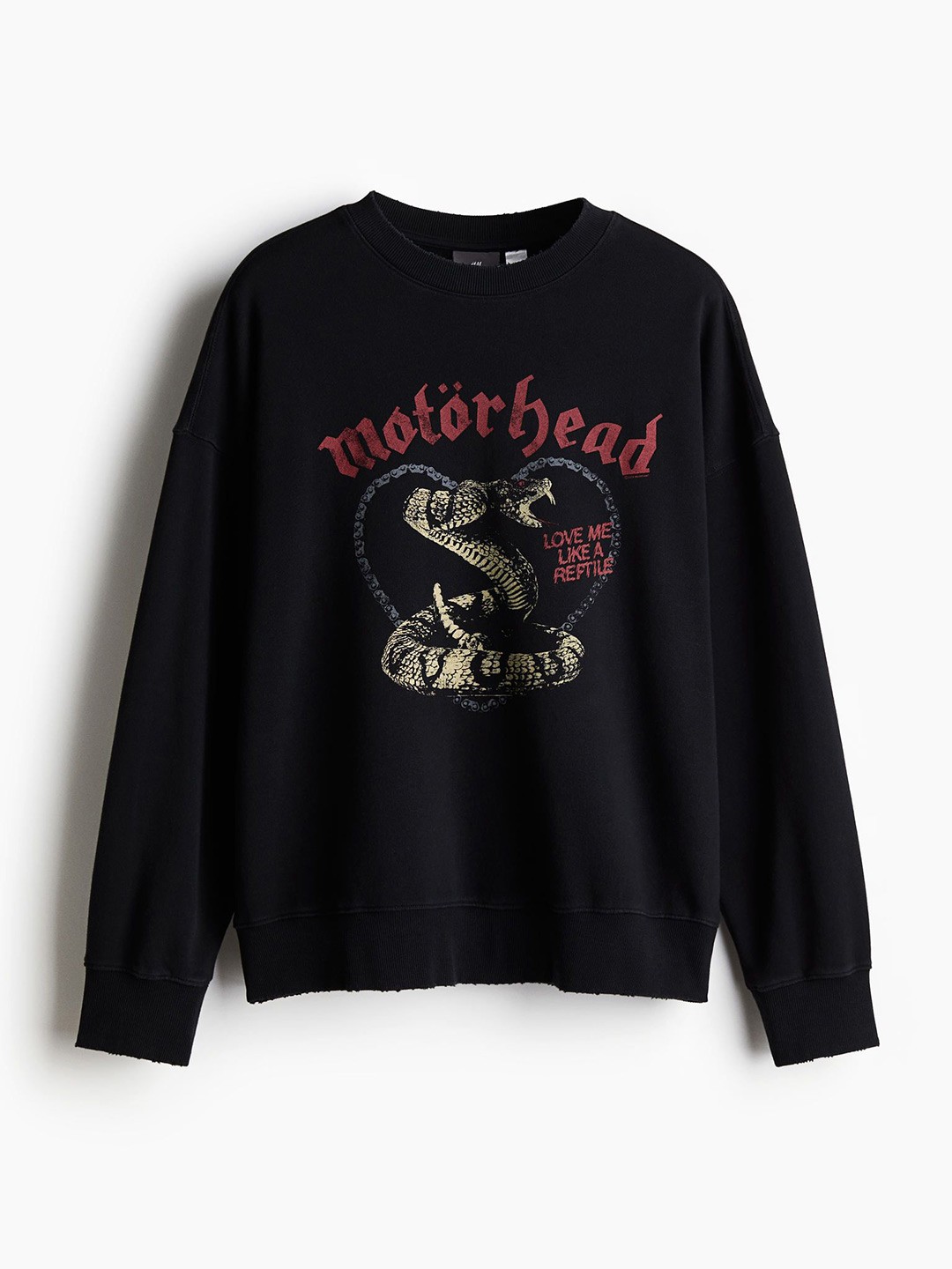 

H&M Men Oversized Fit Printed Sweatshirts, Black