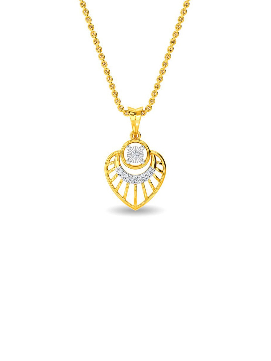 

KISNA DIAMOND AND GOLD JEWELLERY Women 18KT Carat Diamond Keavy Pendent