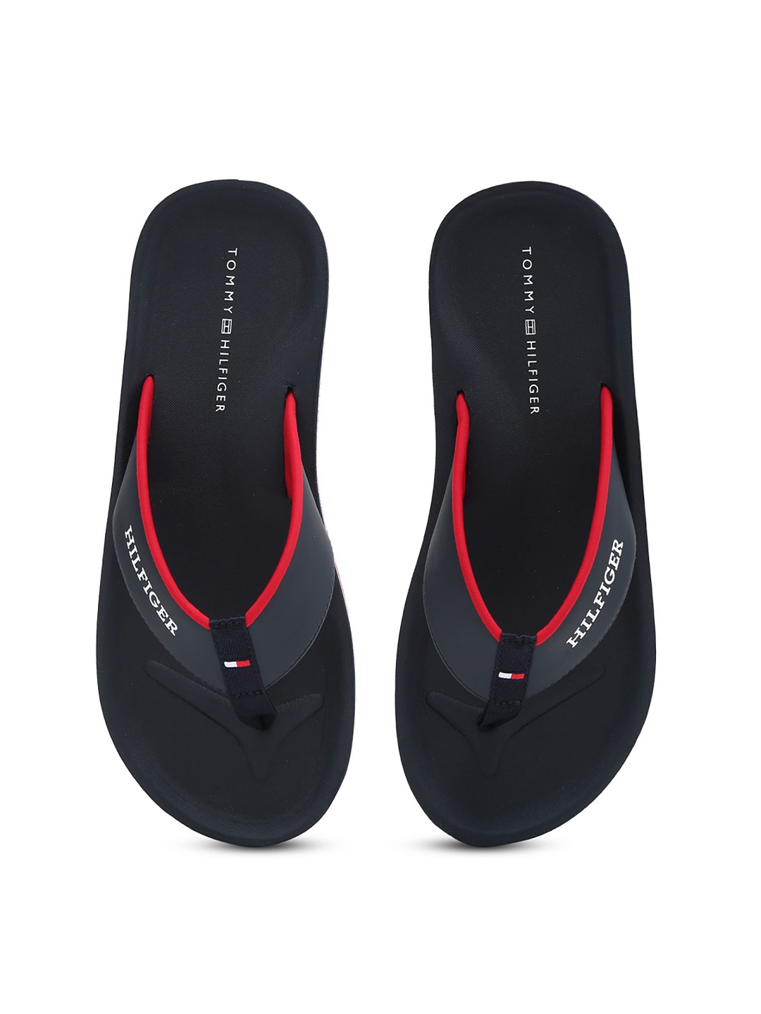 

Tommy Hilfiger Men Self Design Thong Flip-Flops, Navy blue