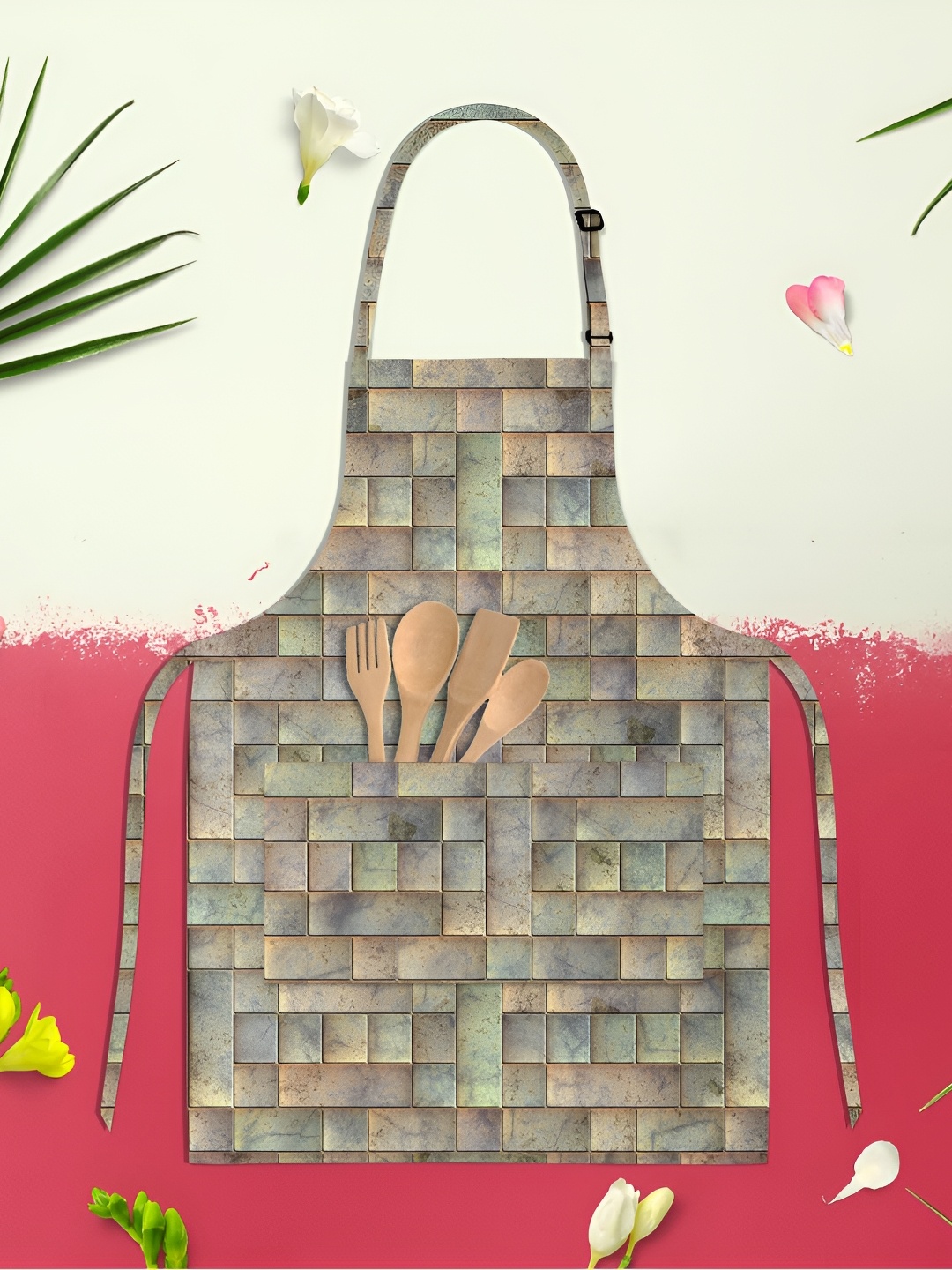 

ArtzFolio Kids Yellow & Brown Printed Cotton Aprons