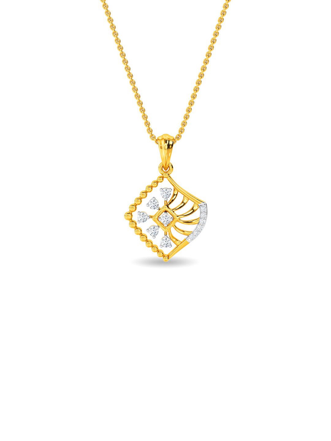 

KISNA DIAMOND AND GOLD JEWELLERY Women 18KT Pendant Diamond 0.18 Carat