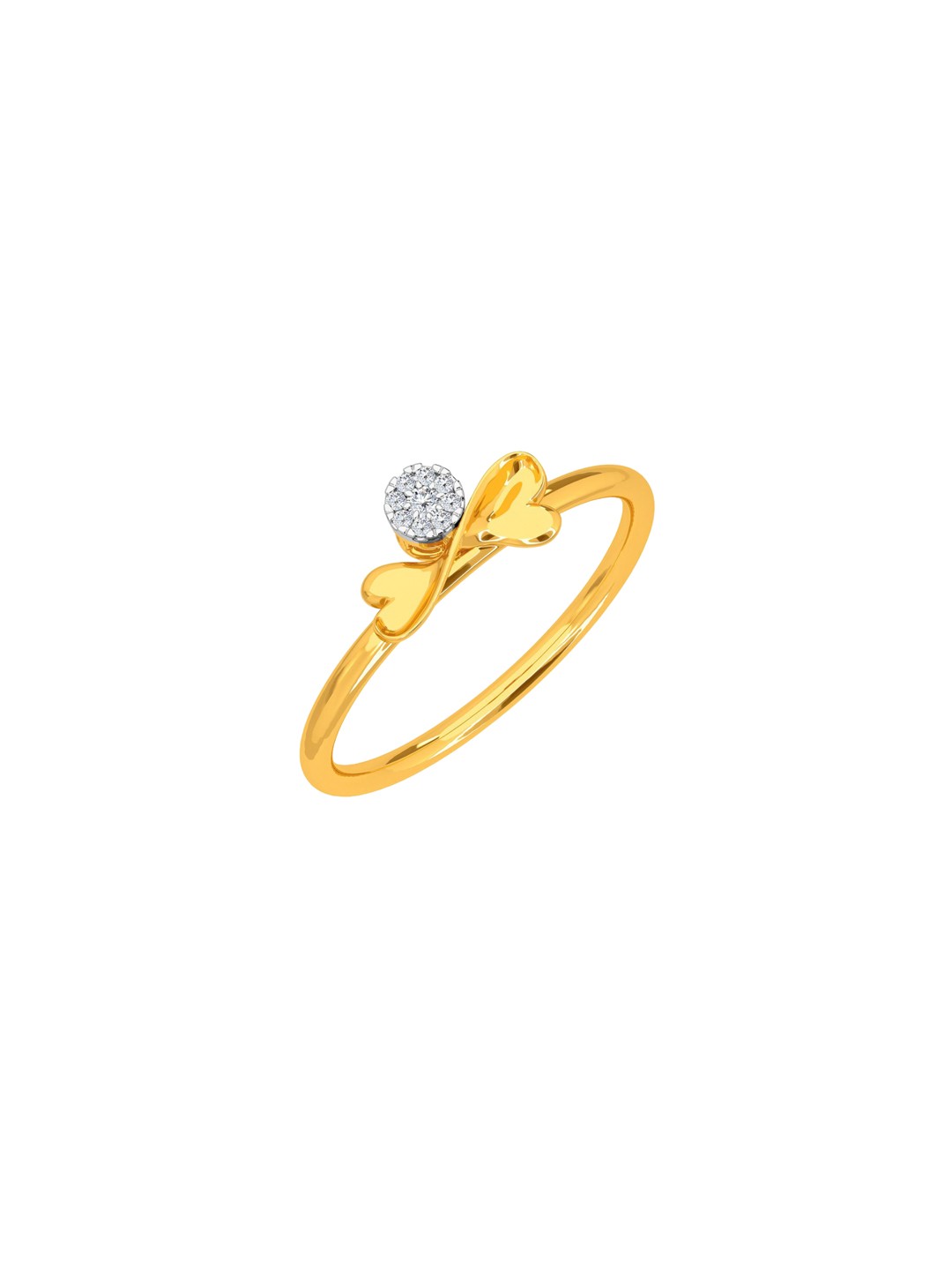 

KISNA DIAMOND AND GOLD JEWELLERY 18KT Finger Ring Diamond -0.03 CT, Yellow