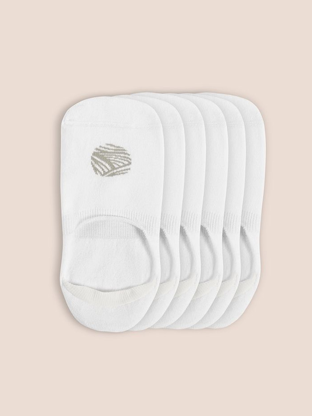 

KINGDOM OF WHITE Men Pack Of 3 Cotton Shoe Liners