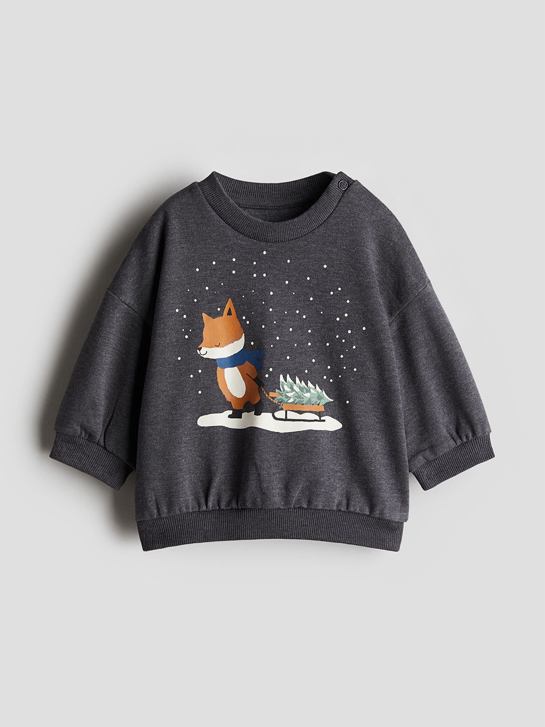 

H&M Boys Printed Sweatshirts, Charcoal