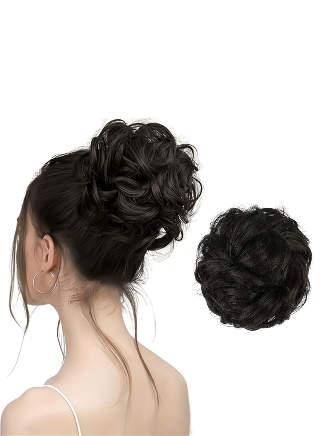 

D-Divine Messy Bun Hair Extension - Black
