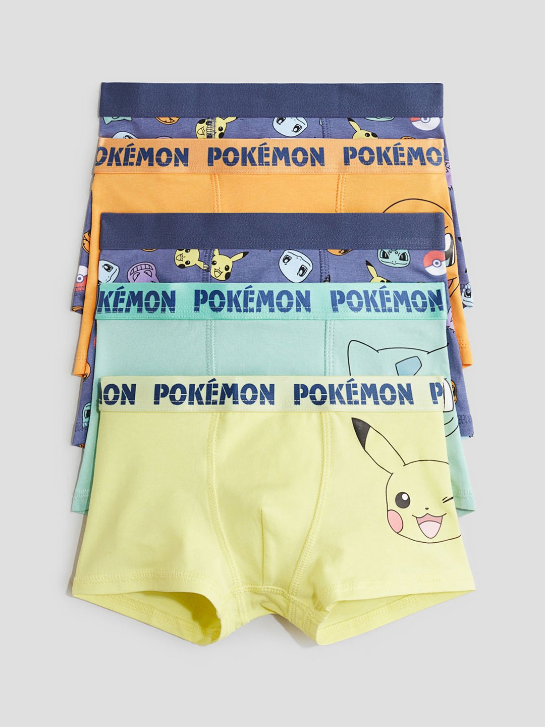 

H&M 5-pack Printed Trunks, Yellow