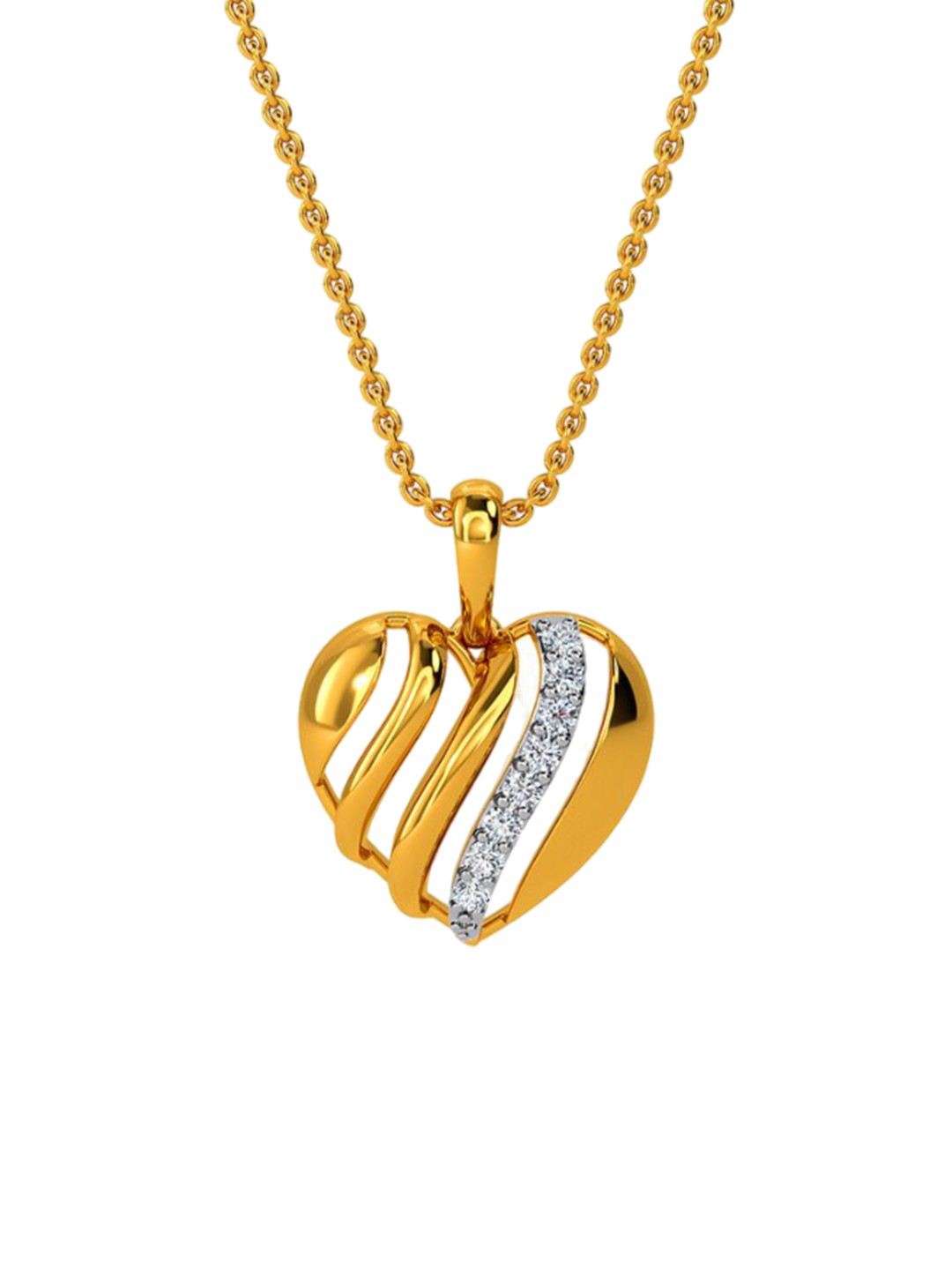 

KISNA DIAMOND AND GOLD JEWELLERY Women 14KT Pendant Diamond 0.08 Carat