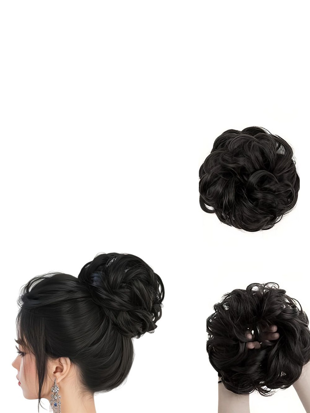 

D-Divine Messy Bun Hair Extension - Black