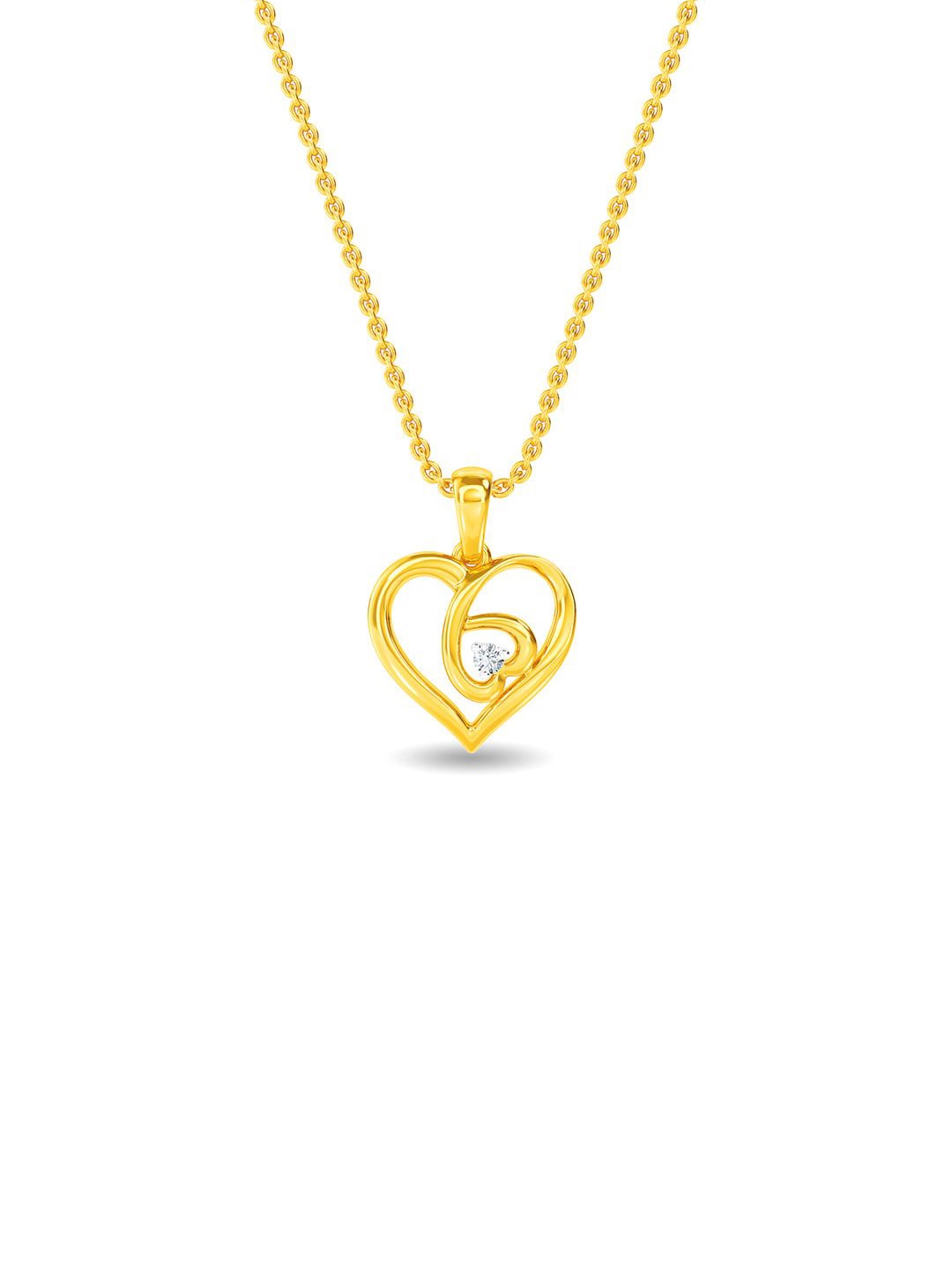 

KISNA DIAMOND AND GOLD JEWELLERY Women 14KT Pendant Diamond 0.01 Carat