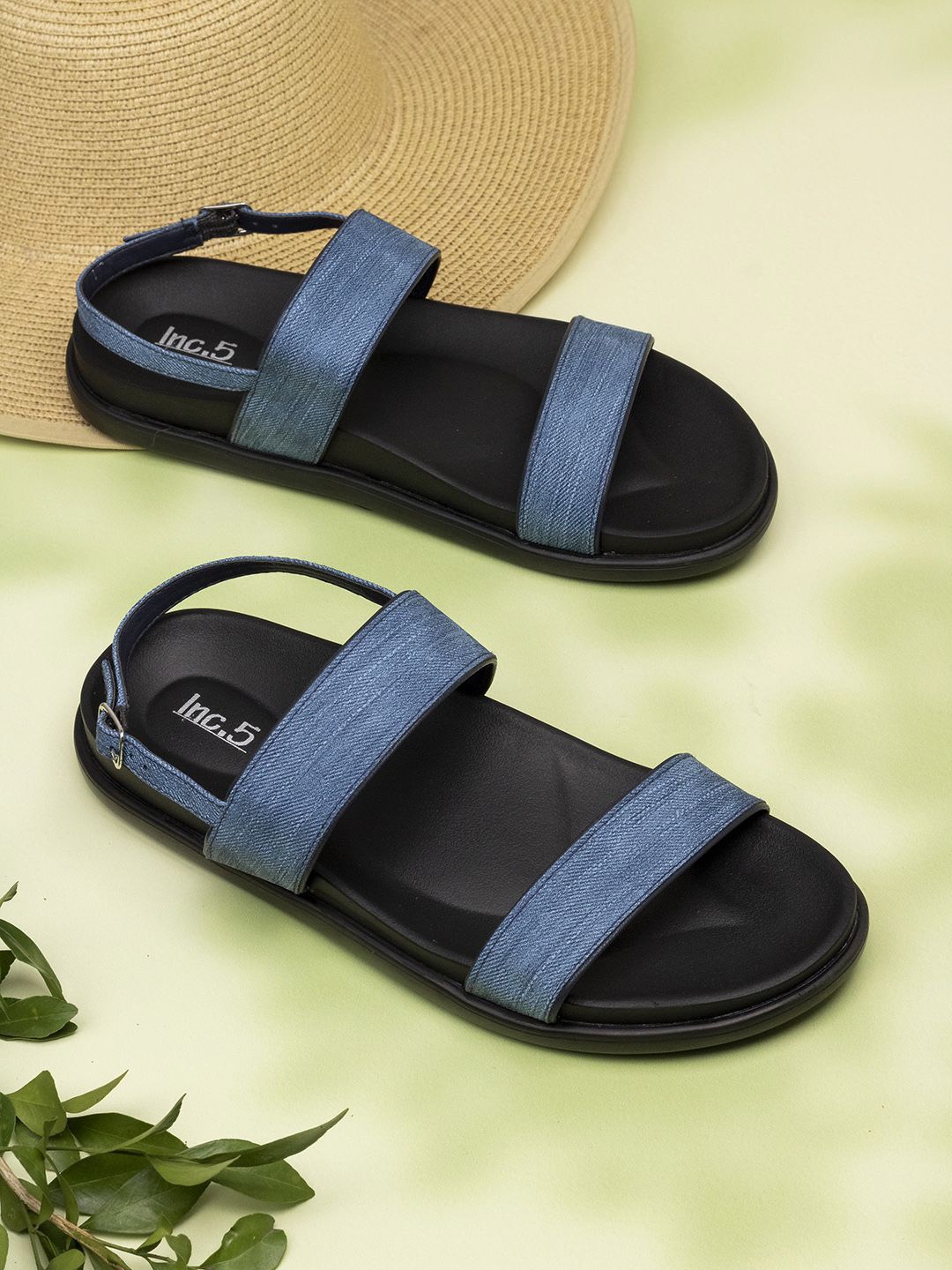

Inc 5 Women Open Toe Mules Flats, Blue