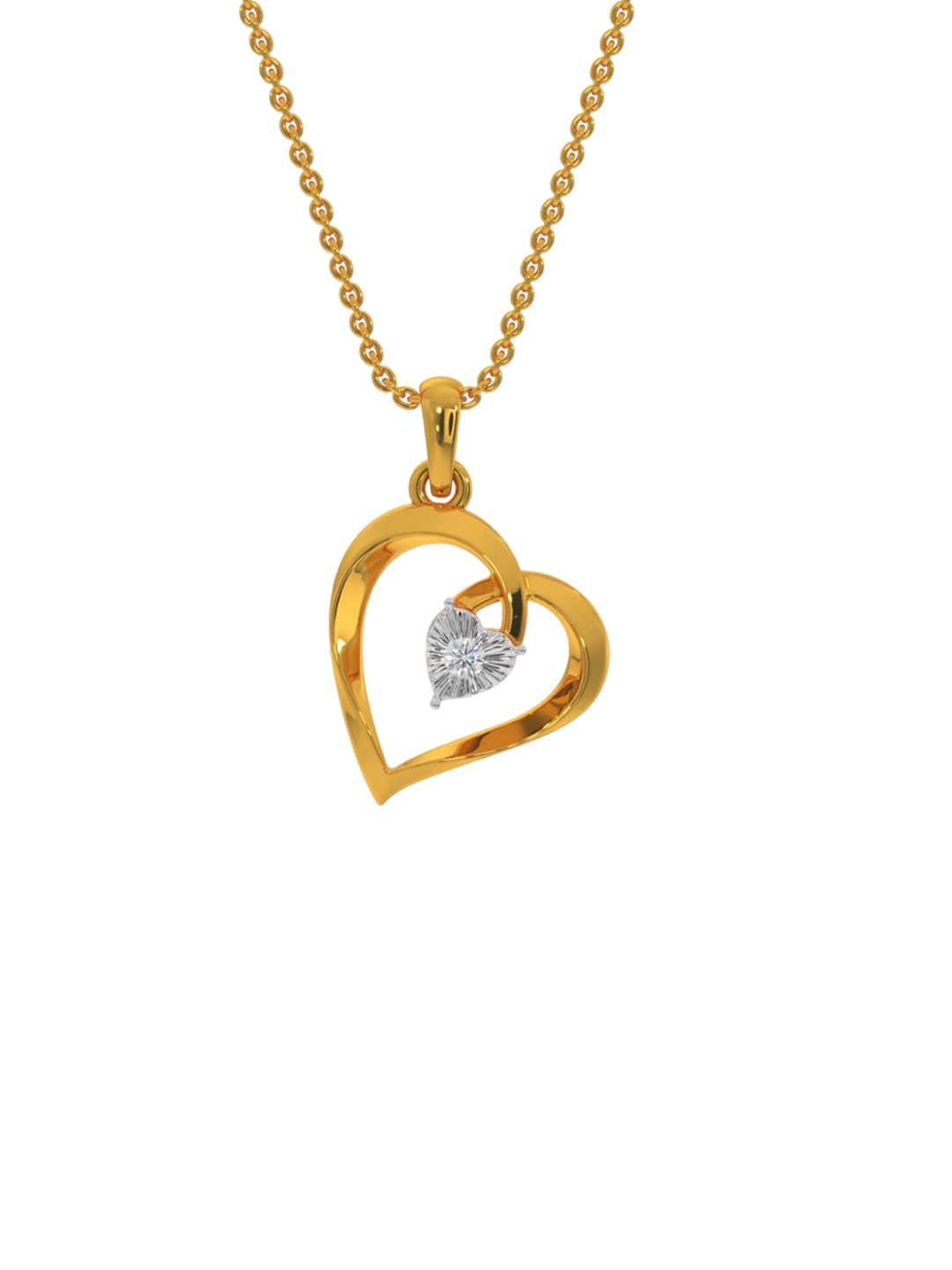 

KISNA DIAMOND AND GOLD JEWELLERY Women 18KT Pendant Diamond 0.02 Carat
