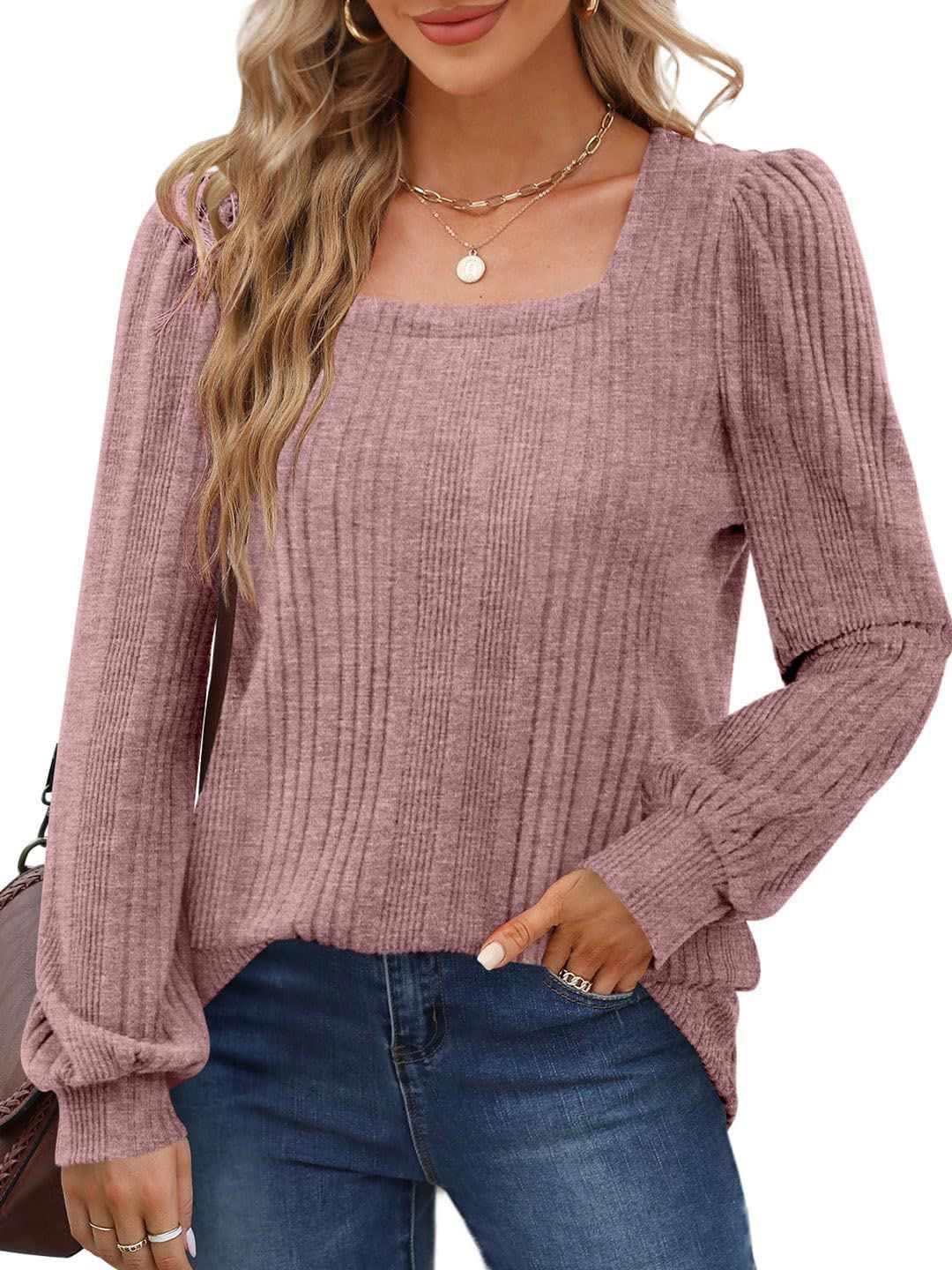 

StyleCast Women Puff Sleeve Top, Pink