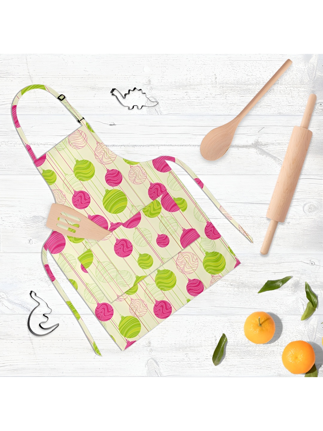 

ArtzFolio Yellow & Pink Printed Cotton Aprons