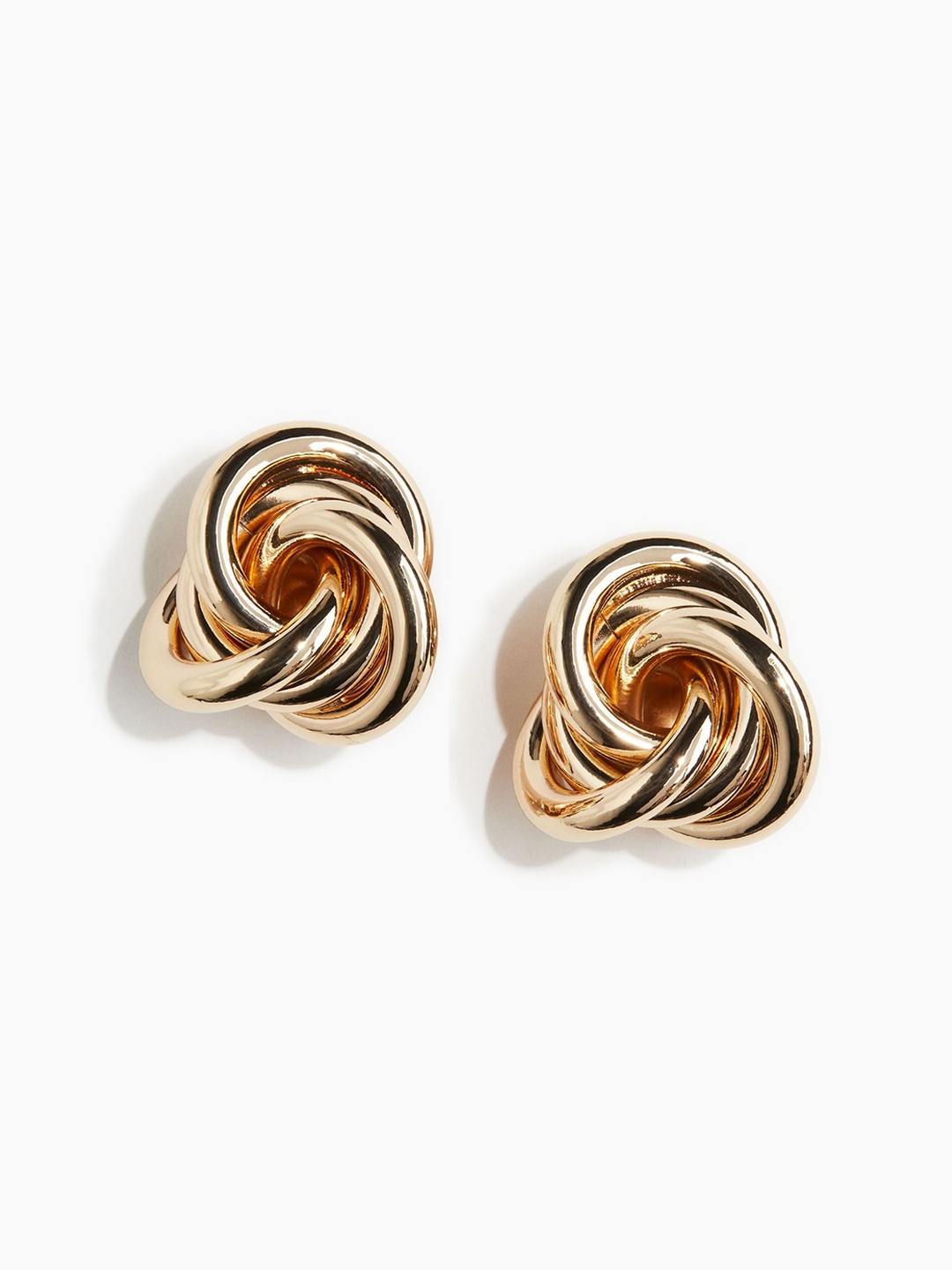 

H&M Knot-Detail Clip Earrings, Gold
