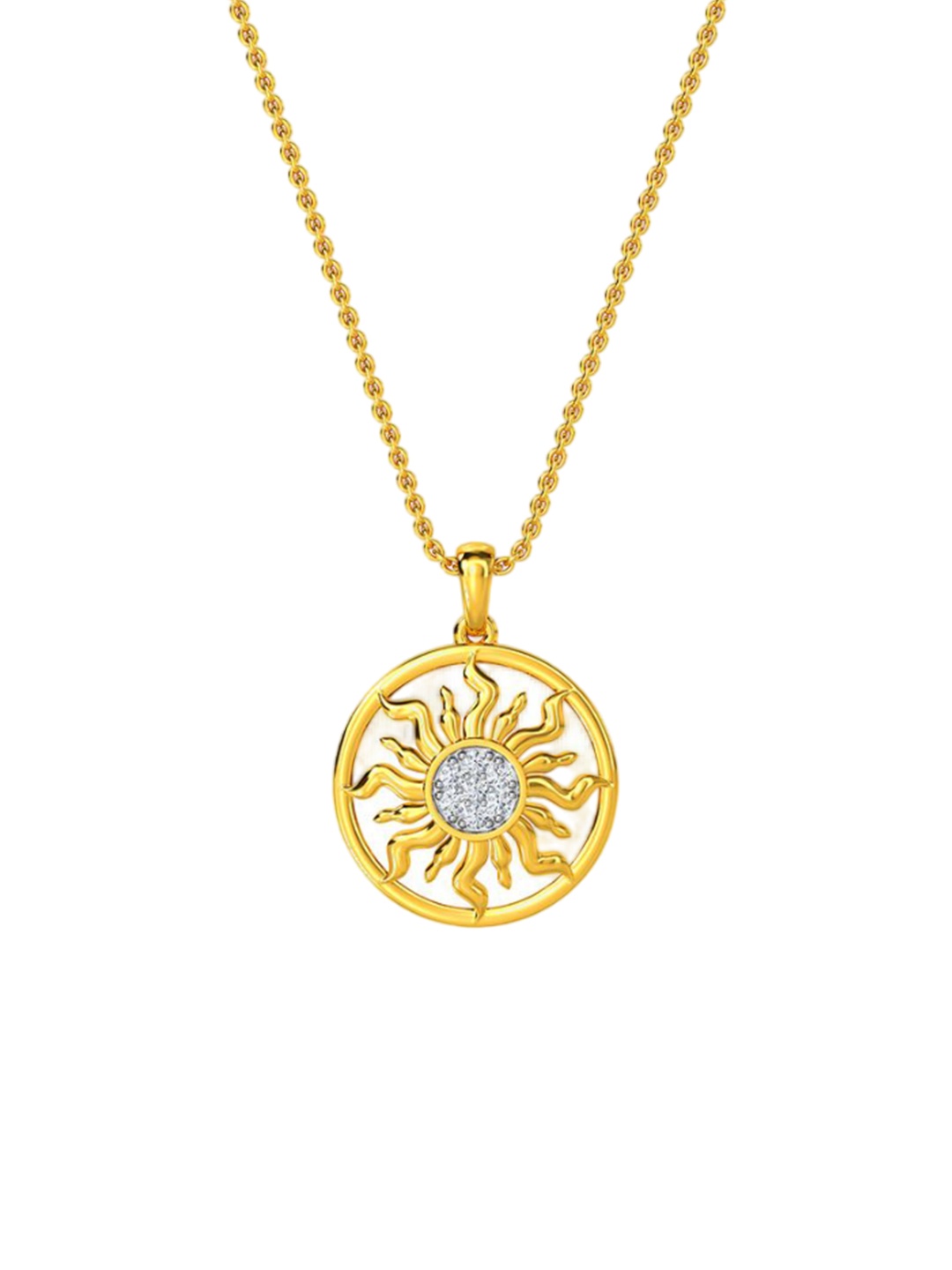 

KISNA DIAMOND AND GOLD JEWELLERY Men 14KT Pendant Diamond - 0.07 CT