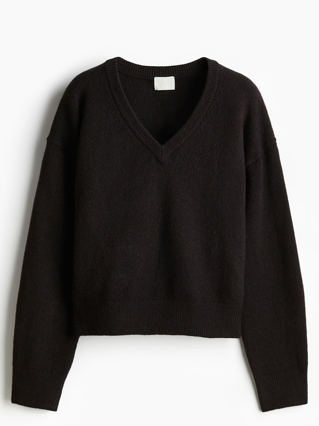 

H&M Women Loose-Fit V-Neck Jumper Sweaters, Coffee brown