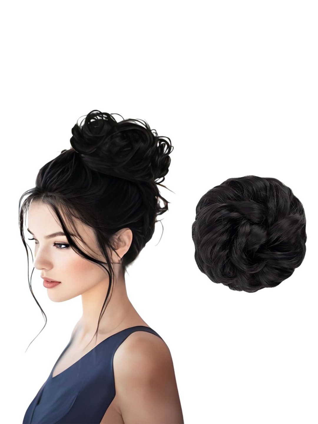 

D-Divine Messy Bun Hair Extension - Black