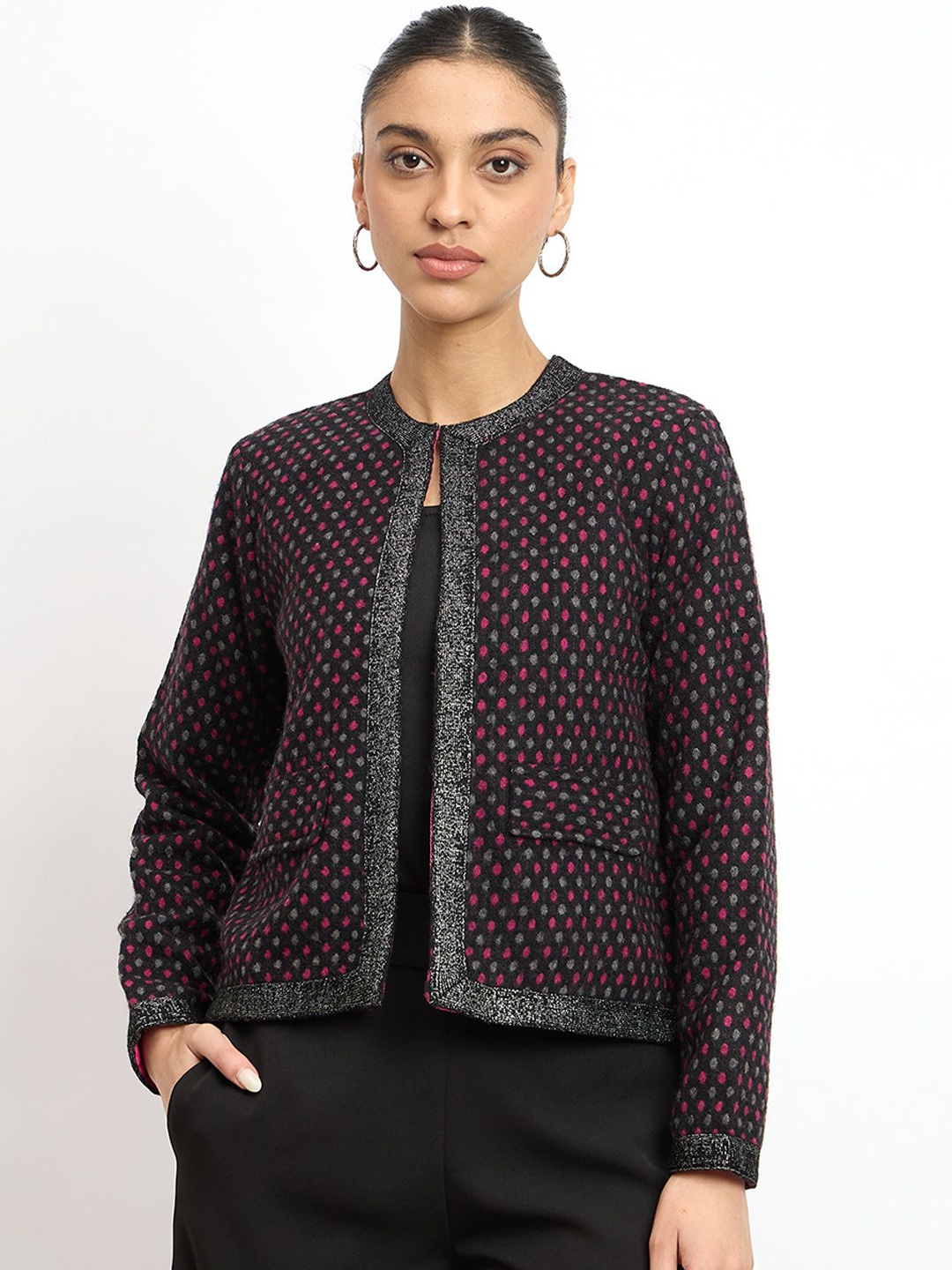 

SALT ATTIRE Women Jacket, Black