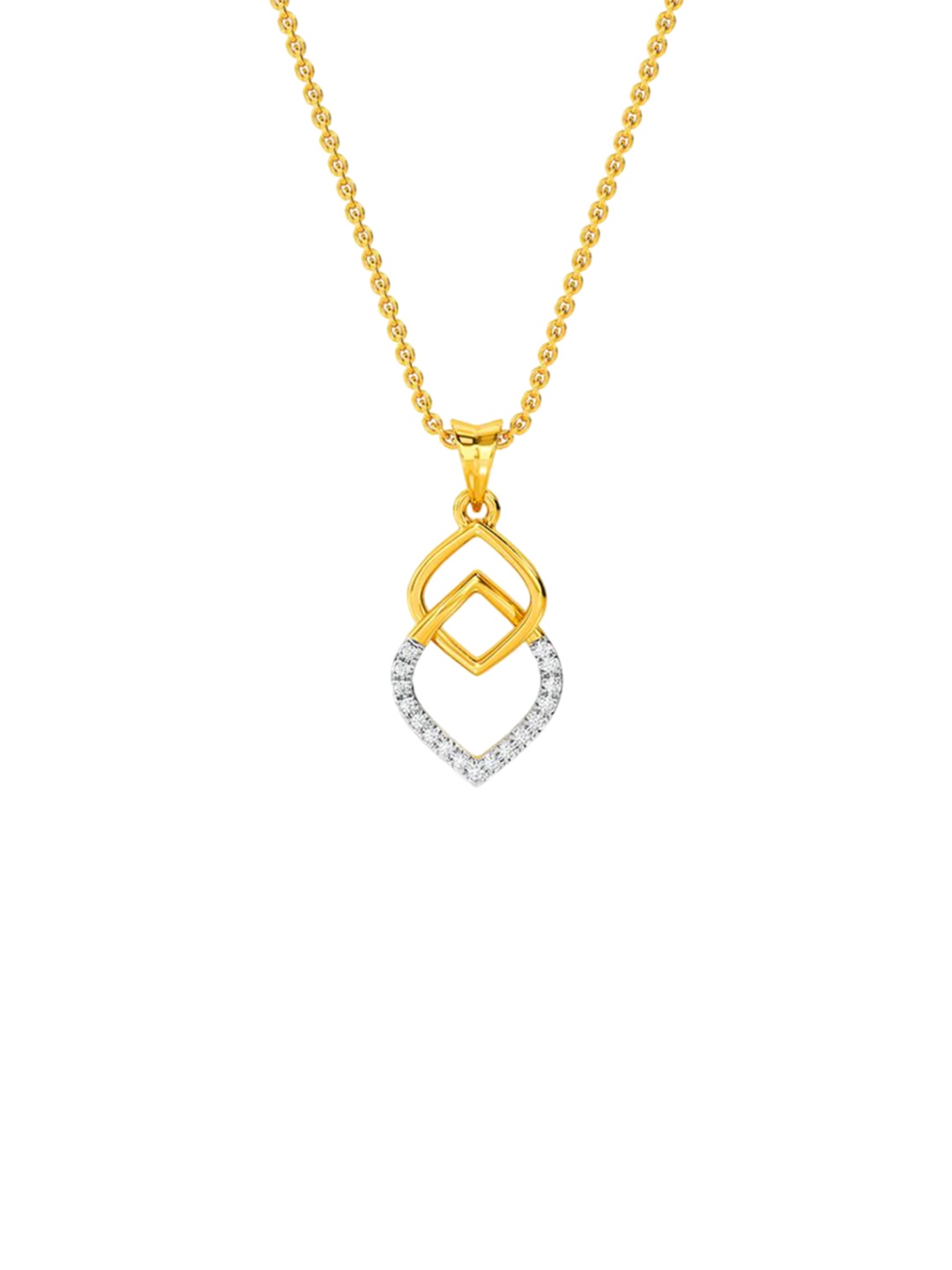 

KISNA DIAMOND AND GOLD JEWELLERY Women 18KT Pendant Diamond Weight - 0.08 CT
