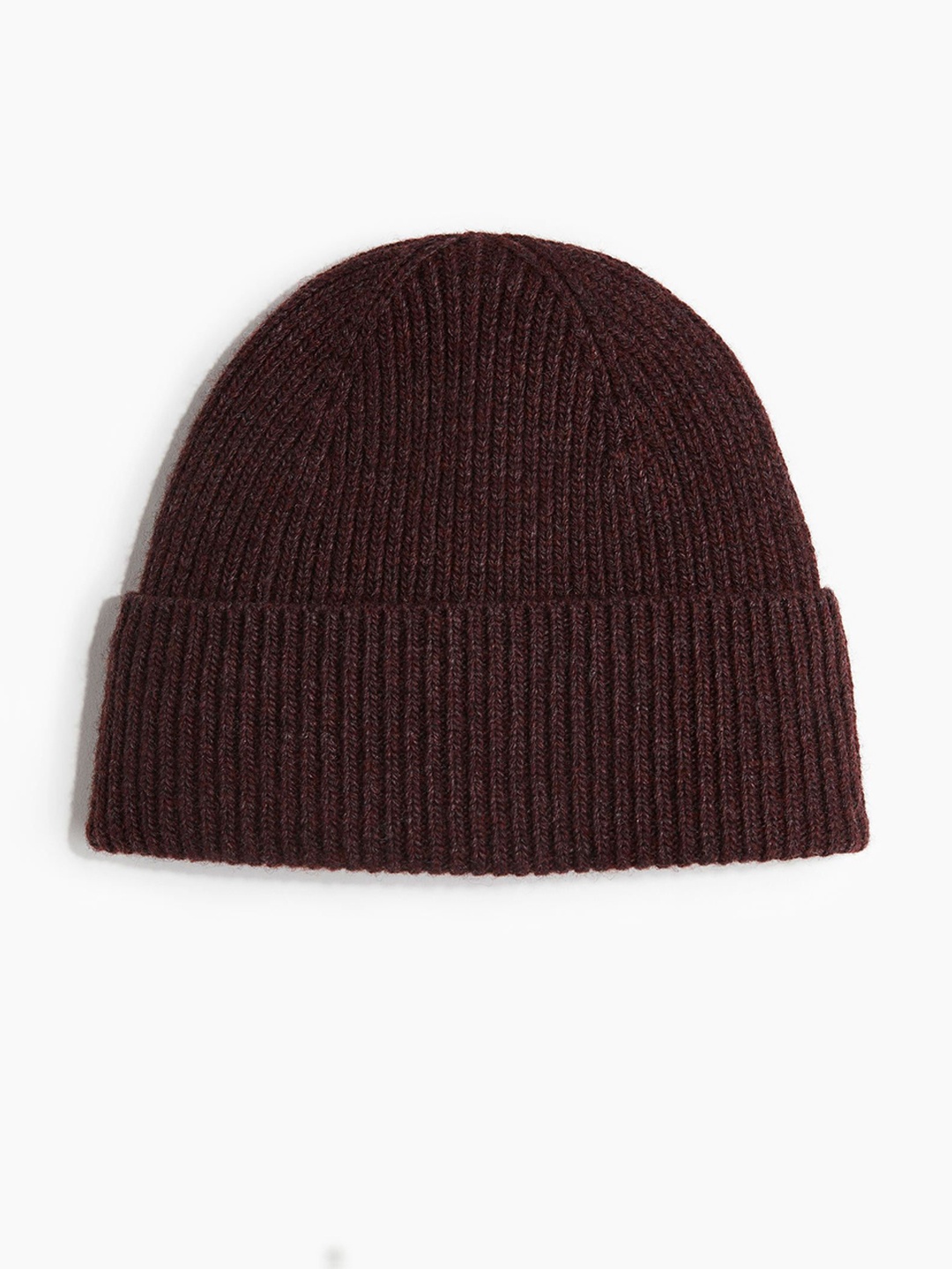 

H&M Rib-knit Wool-Blend Hat, Brown