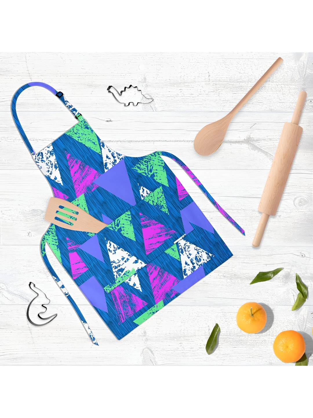 

ArtzFolio Blue & White Printed Pure Cotton Apron