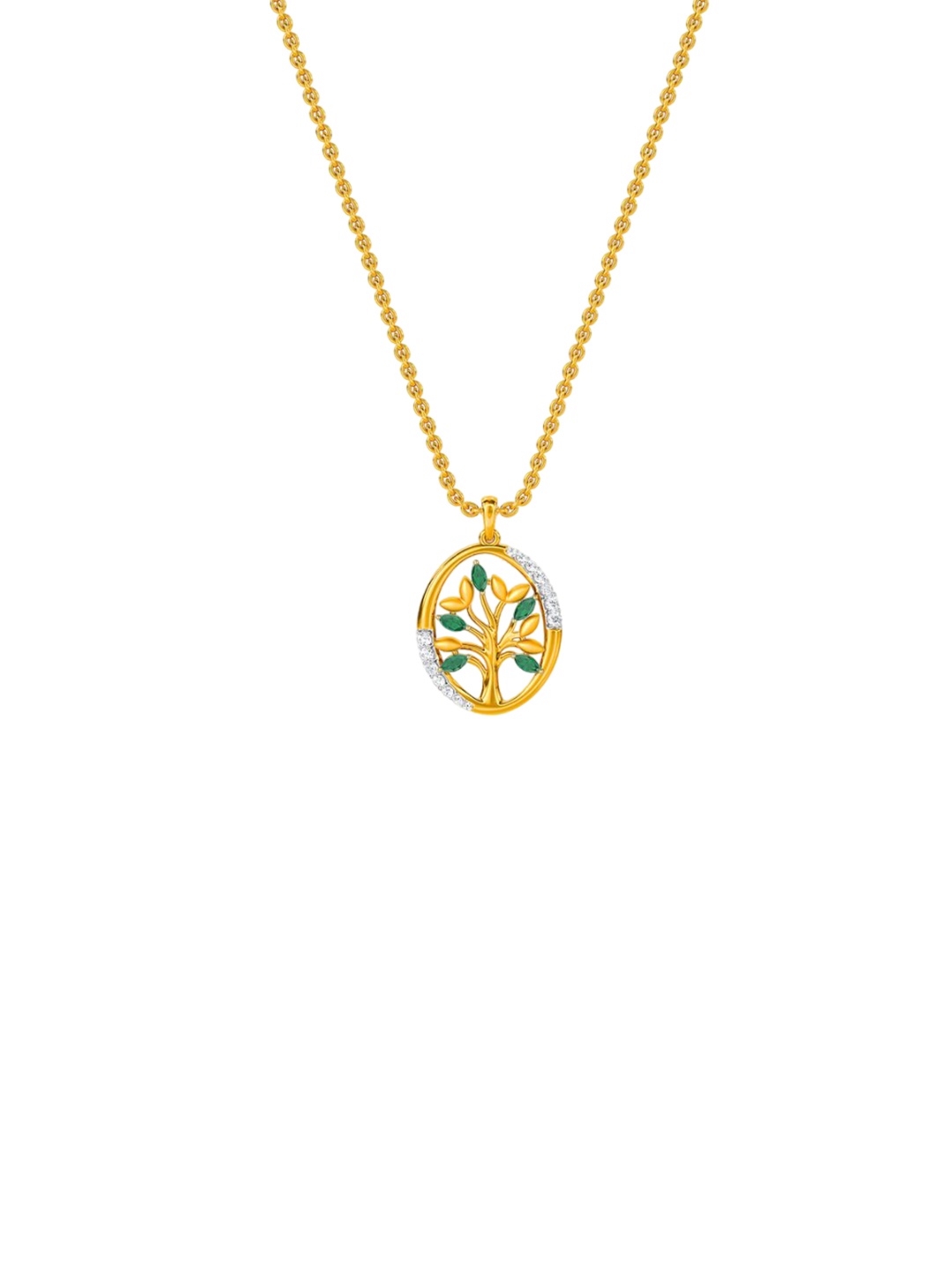 

KISNA DIAMOND AND GOLD JEWELLERY Women 14KT Gold & Diamond Pendant 0.15 Carat