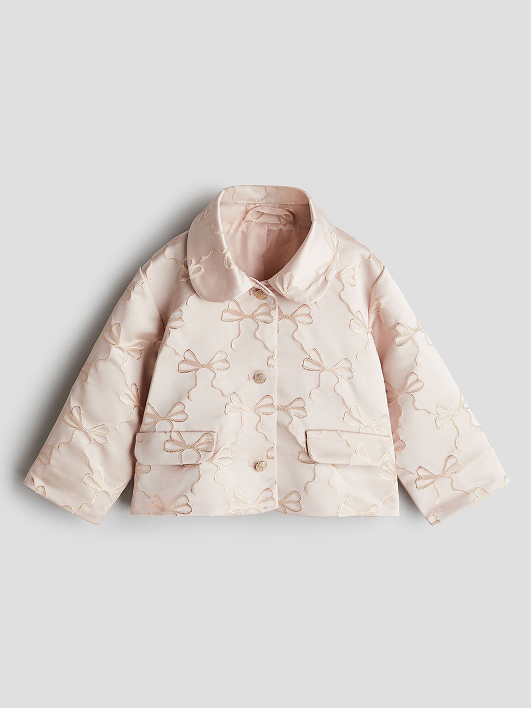 

H&M Infant Girls A-Line Brocade Jacket, Pink