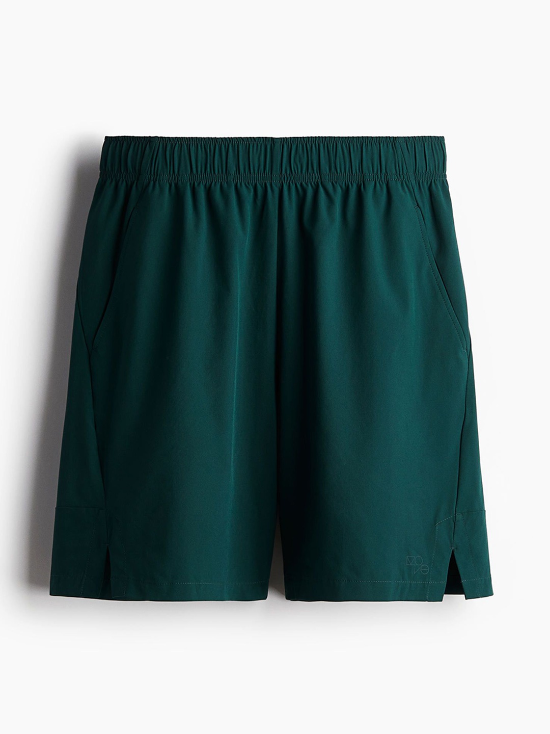 

H&M Men Mid-Rise Long Sports Shorts In DryMove, Green