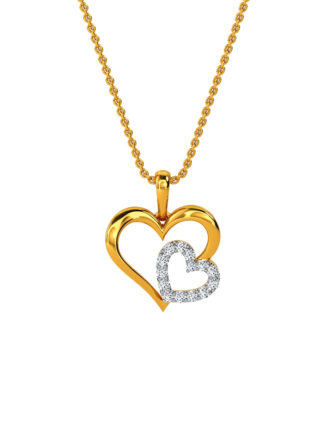 

KISNA DIAMOND AND GOLD JEWELLERY Women 14KT Pendant Diamond Weight 0.12 CT