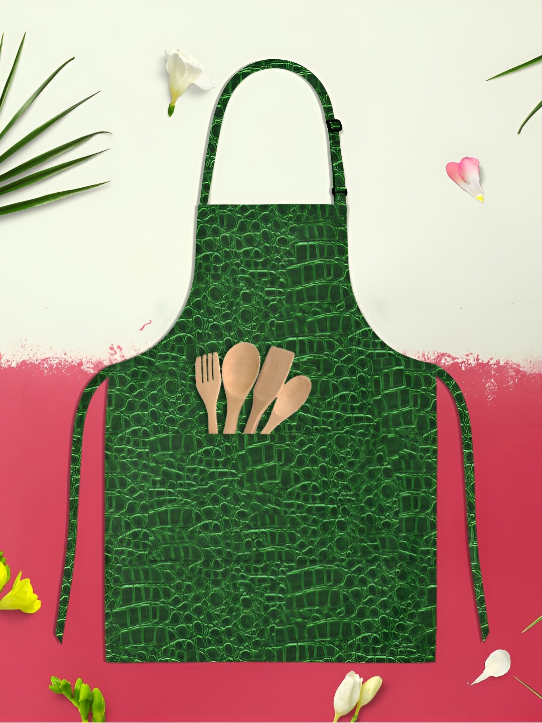 

ArtzFolio Kids Green Printed Cotton Aprons