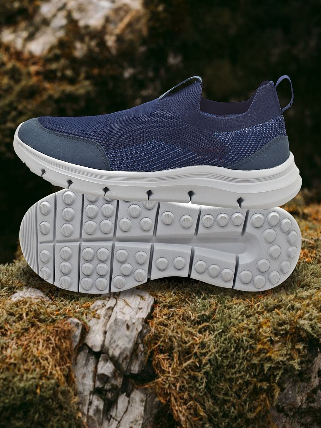 

TRV Men Lace-Ups Non-Marking Running Shoes, Blue