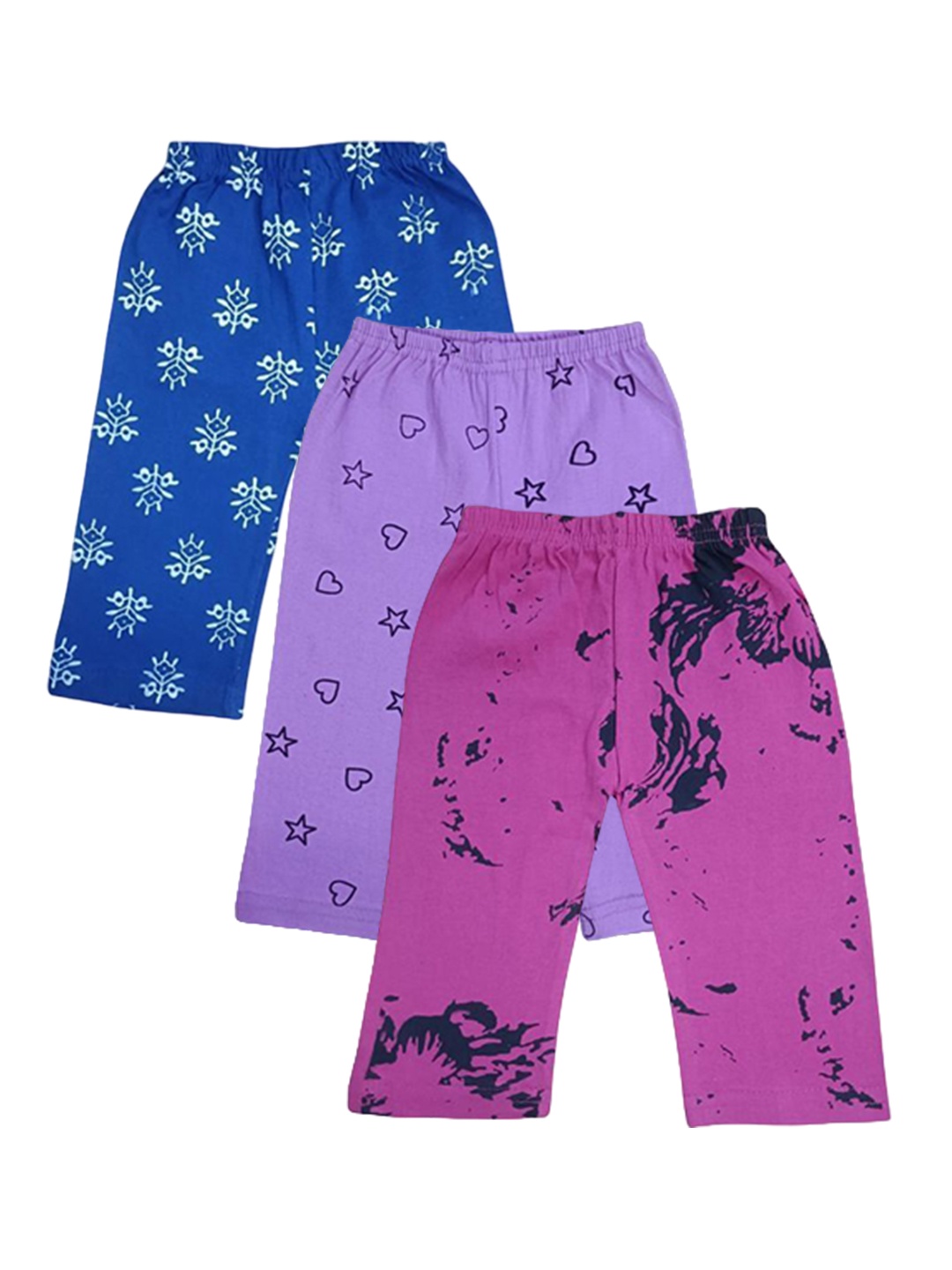 

FRENCH KLEIDER Boys Pack Of 3 Printed Track Pants, Magenta