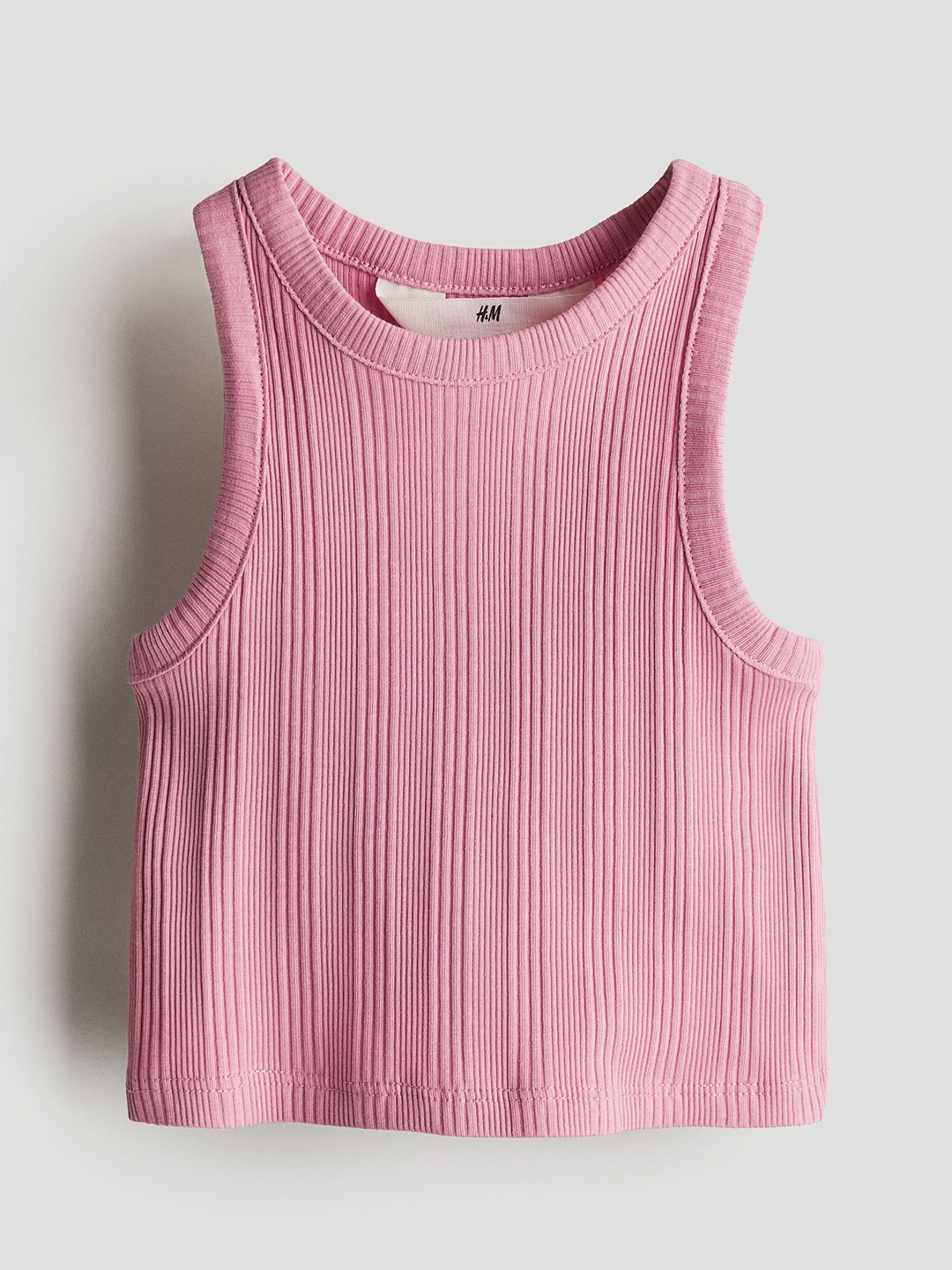 

H&M Infant Girls Ribbed Vest Top, Pink