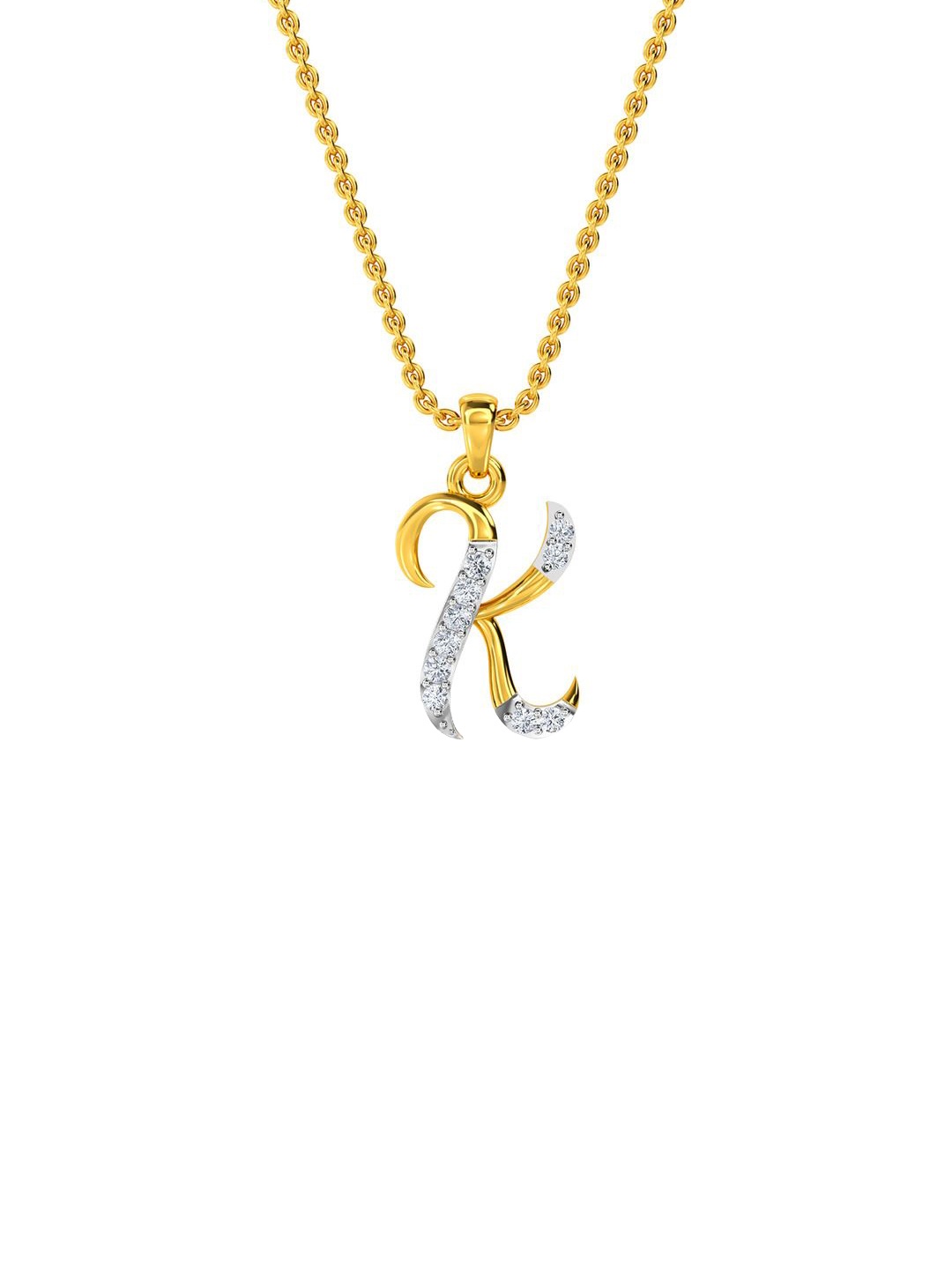 

KISNA DIAMOND AND GOLD JEWELLERY Women 14KT Esmee Pendant Diamond 0.02 CT