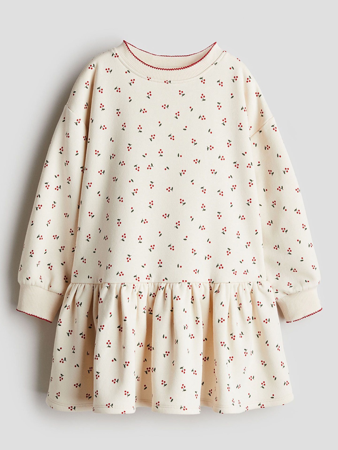 

H&M Girls Sweatshirt Dresses, Beige