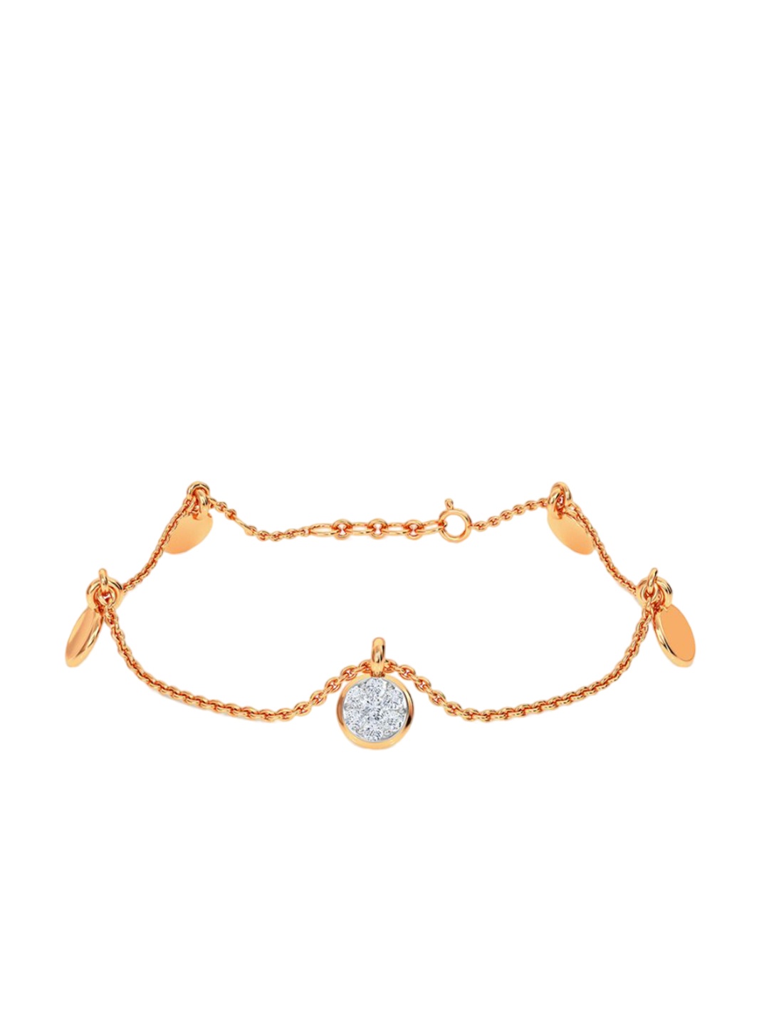 

KISNA DIAMOND AND GOLD JEWELLERY 18KT Yellow Gold Diamond Bracelet