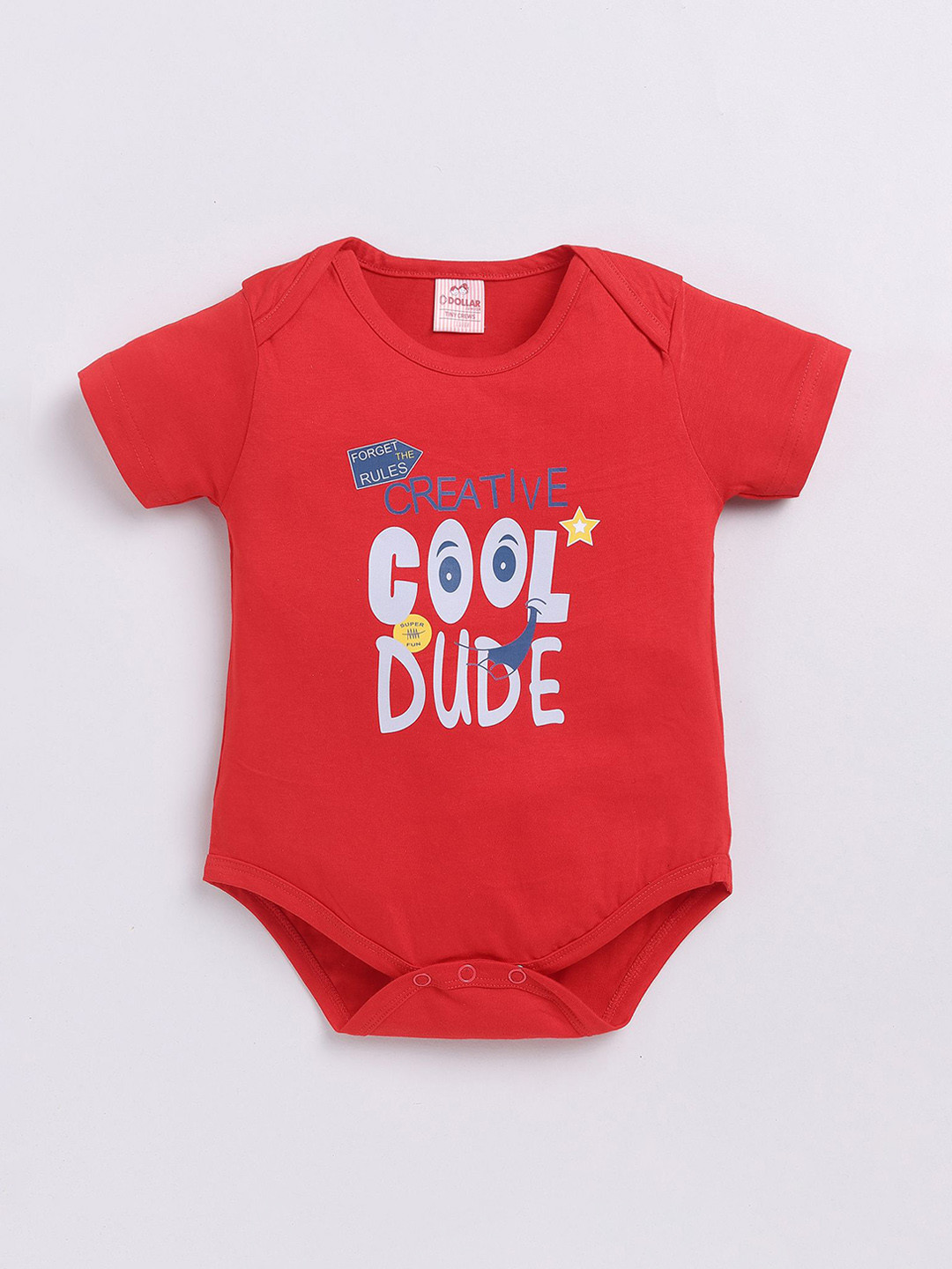 

Dollar Kids Printed Bodysuit, Red