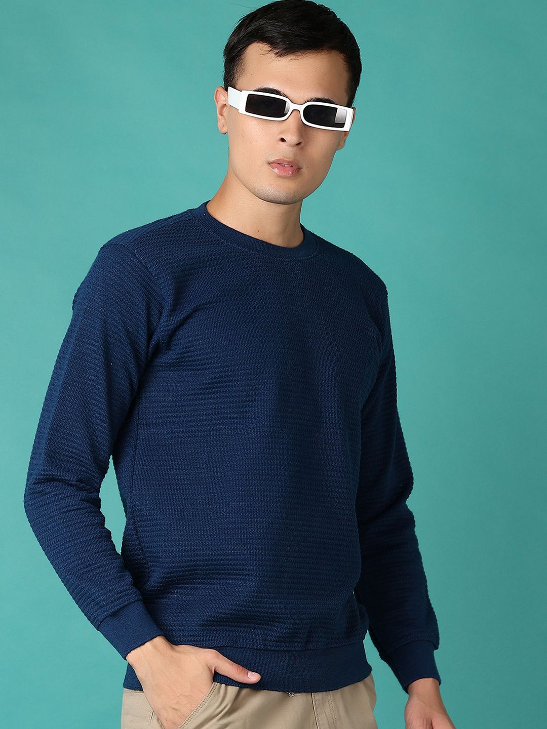 

V-Mart Men Pullover, Teal