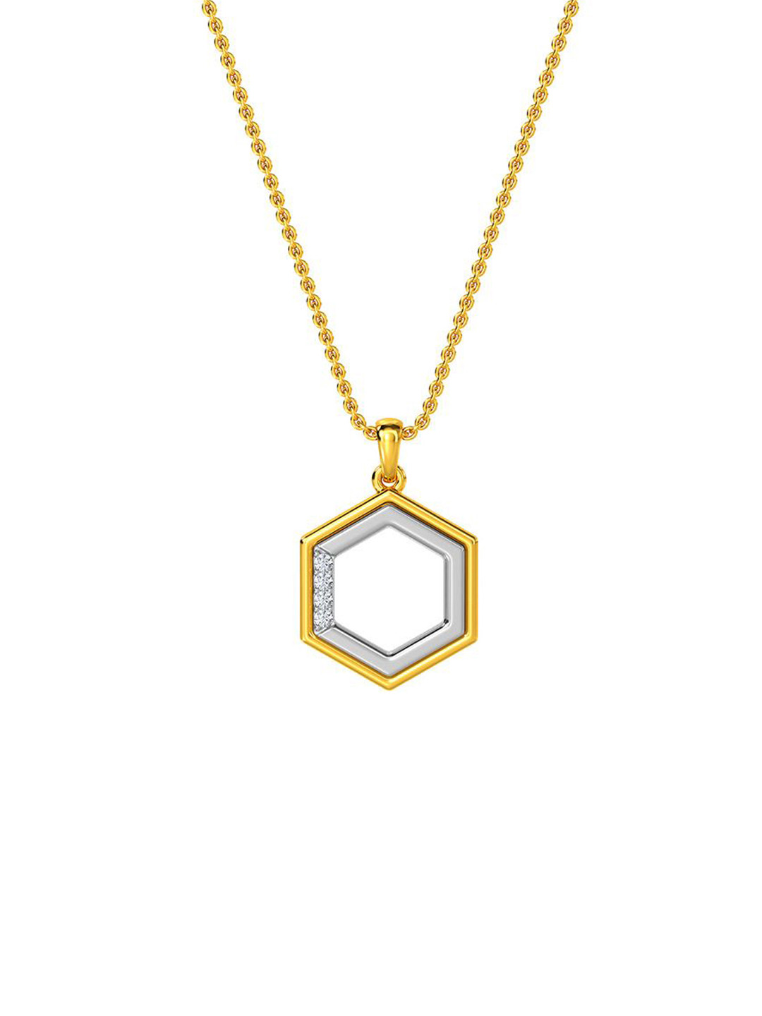 

KISNA DIAMOND AND GOLD JEWELLERY 14KT Pendant Diamond 1.2gm