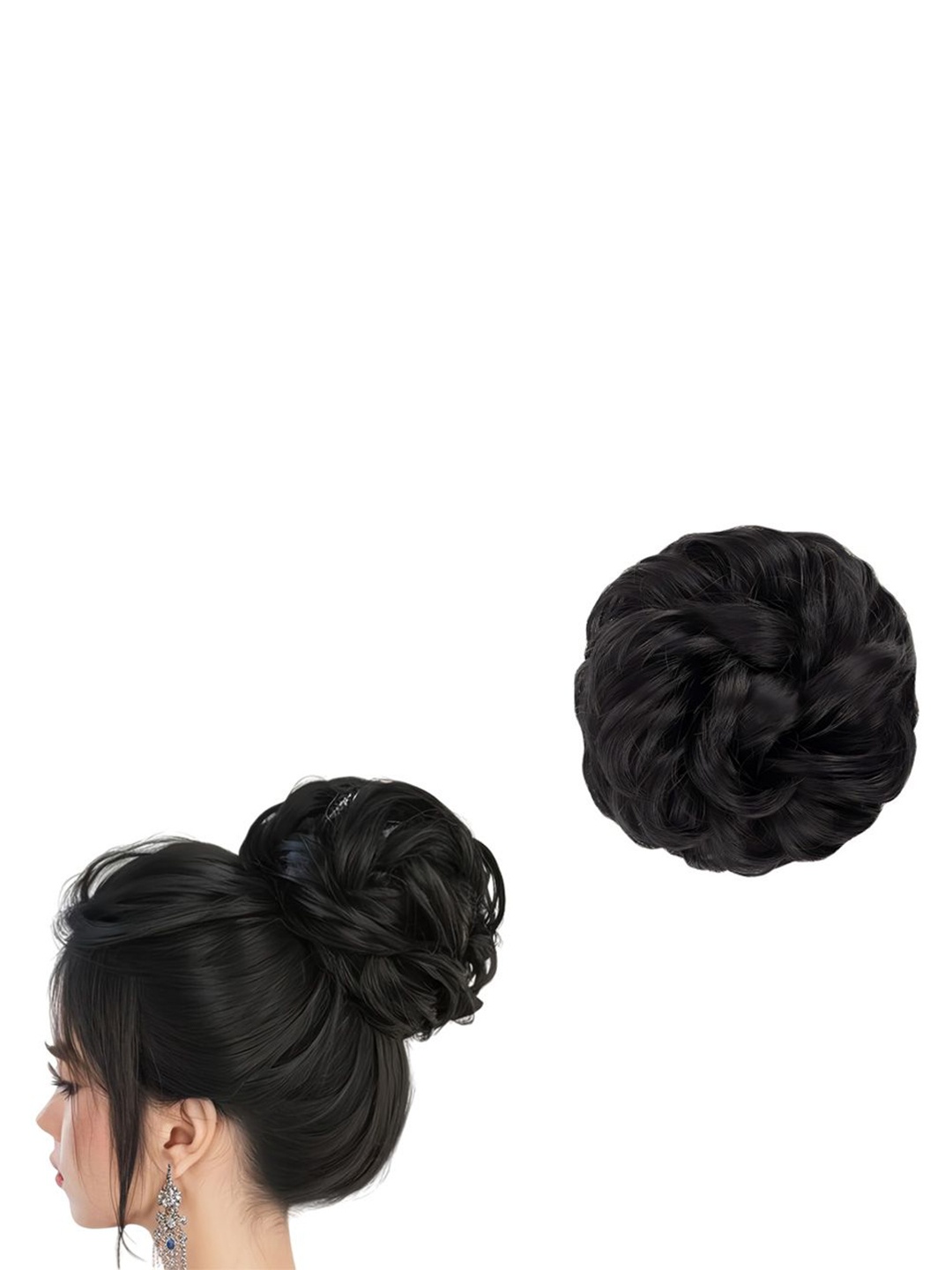 

D-Divine Messy Bun Hair Extension - Black
