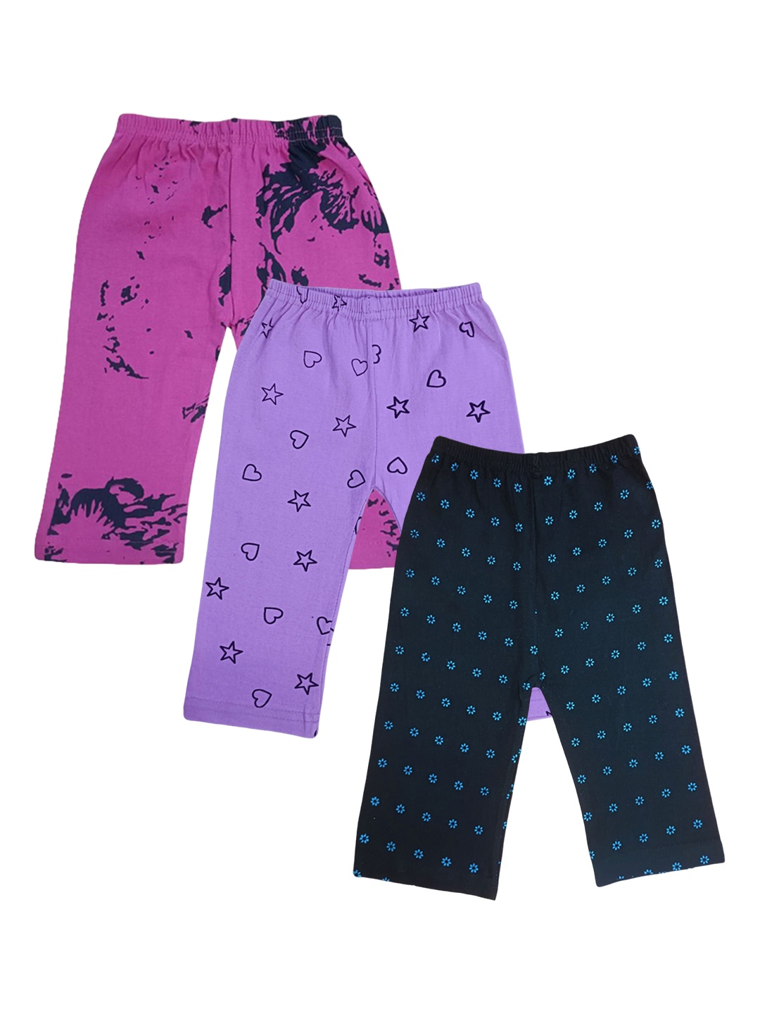

FRENCH KLEIDER Boys Pack Of 3 Printed Track Pants, Magenta