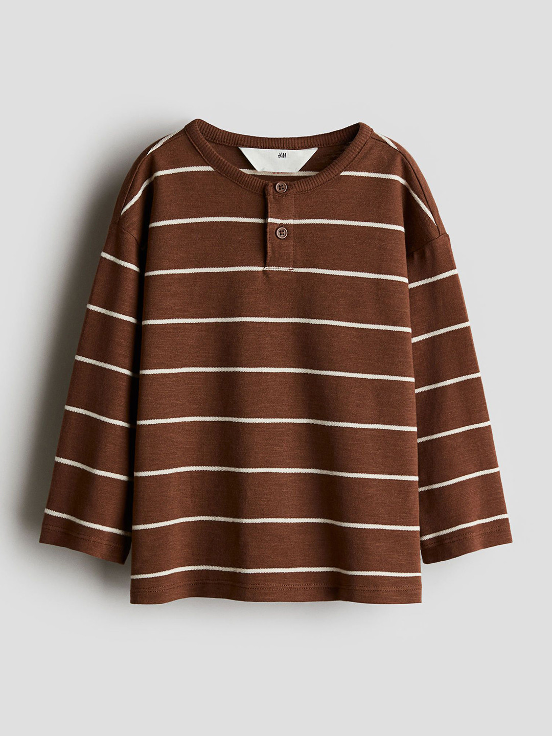 

H&M Boys Henley Tshirts, Brown